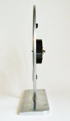 Rare Iconic American Art Deco All Aluminium Phantom Clock by Frank N. Mariani