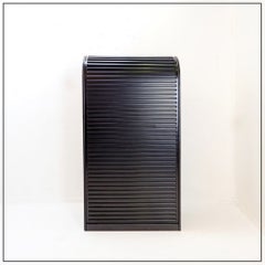 Vintage roller shutter cabinet in the style of Aldo van den Nieuwelaar, 1980s