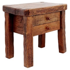 Mid-Century Rustic solid wood nightstands or side table
