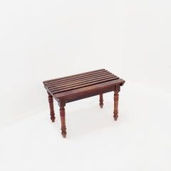 Antique slatted luggage rack or side stool – 19th century
