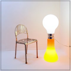 Lámpara de pie de cristal «Birillo», diseñada por Carlo Nason para Mazzega — década de 1960
