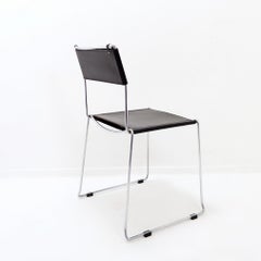 Minimalist dining chair "Jodi" by Sintesi, Italy, 1980s
