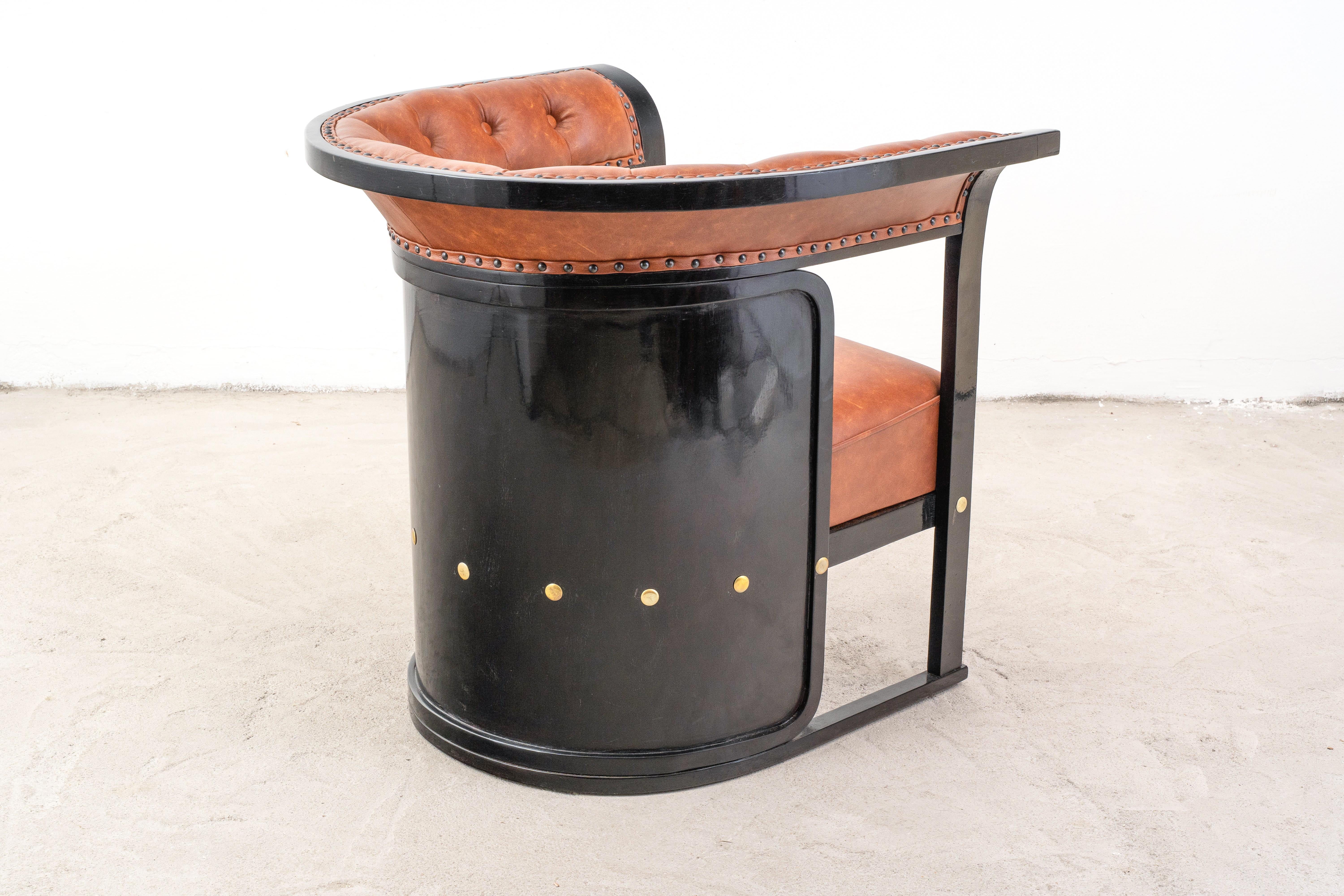 J.&J. Kohn - Josef Hoffmann - Sessel - Nr. 675 - Buche, Leder - Buenos Aires im Zustand „Gut“ im Angebot in Budapest, HU