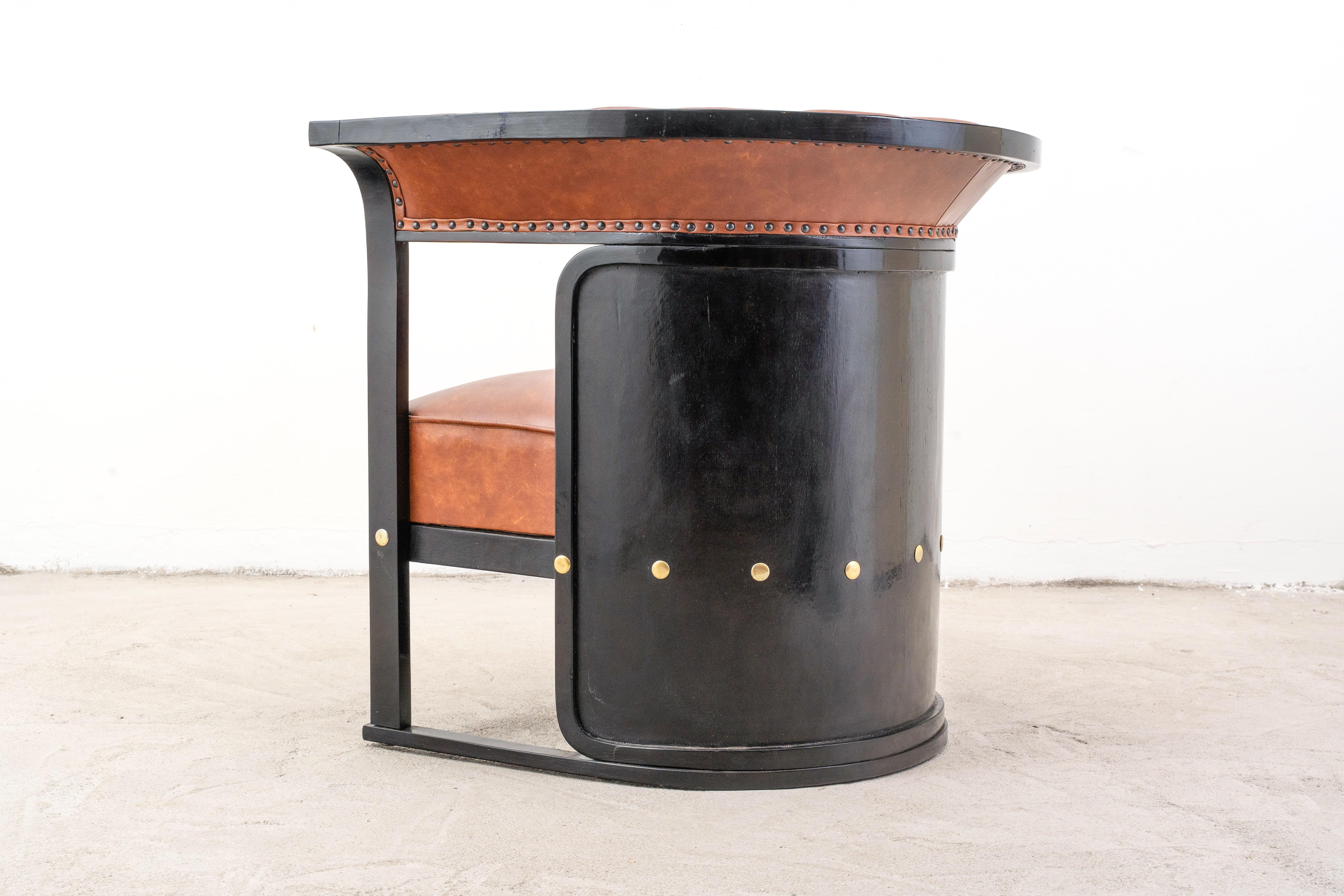 J.&J. Kohn - Josef Hoffmann - Sessel - Nr. 675 - Buche, Leder - Buenos Aires im Angebot 4