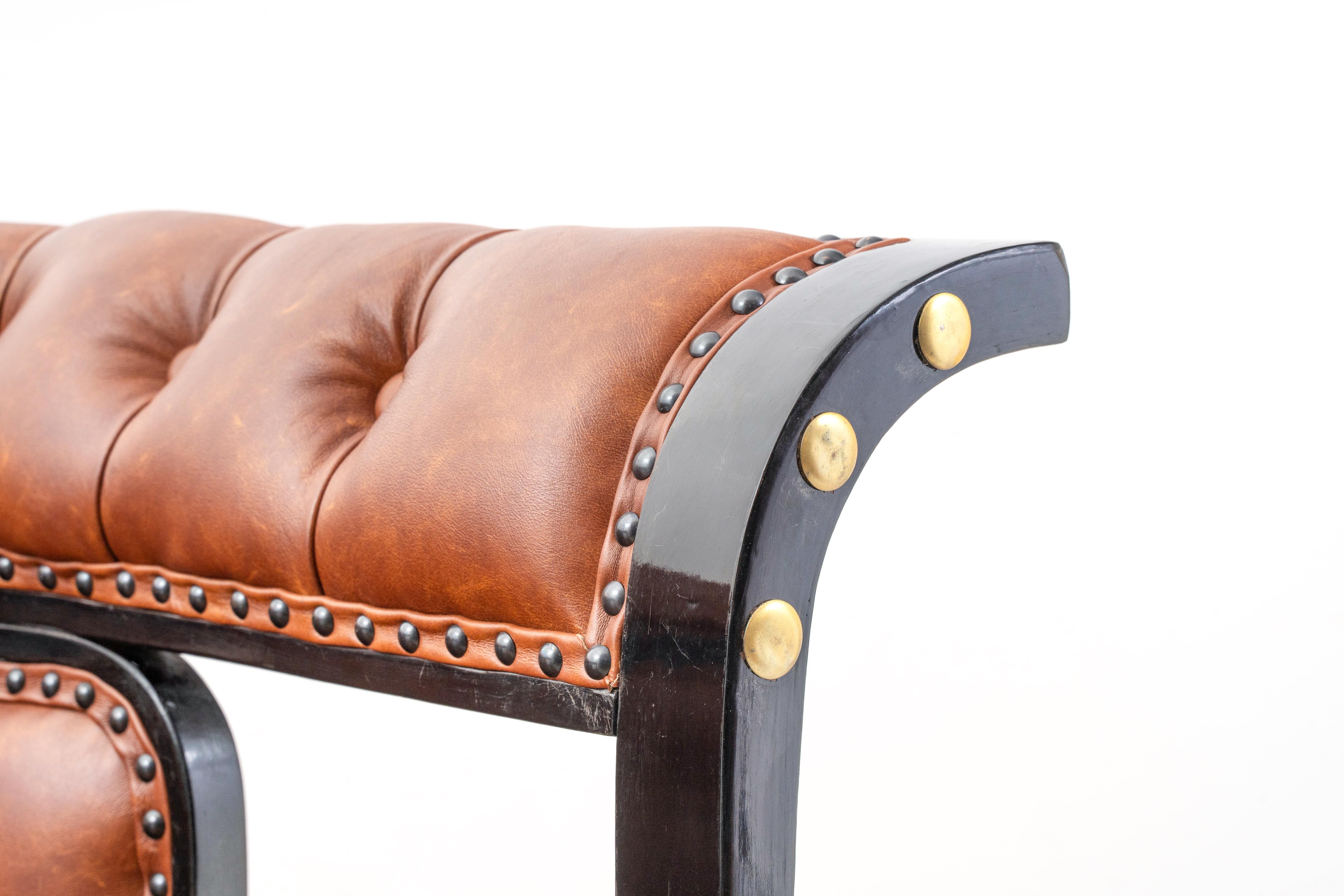 J.&J. Kohn - Josef Hoffmann - Sessel - Nr. 675 - Buche, Leder - Buenos Aires im Angebot 10