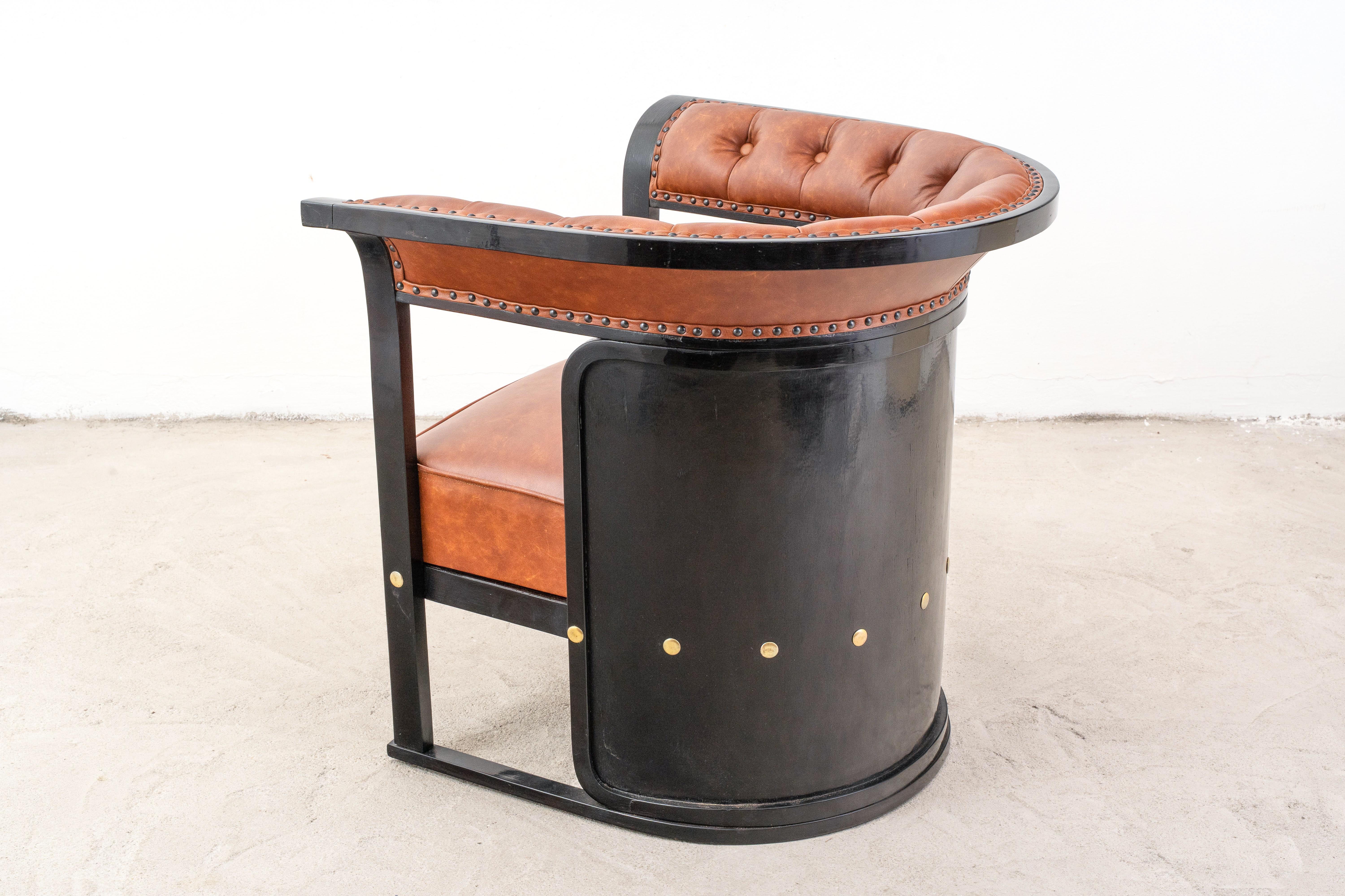 J.&J. Kohn - Josef Hoffmann - Sessel - Nr. 675 - Buche, Leder - Buenos Aires im Angebot 3
