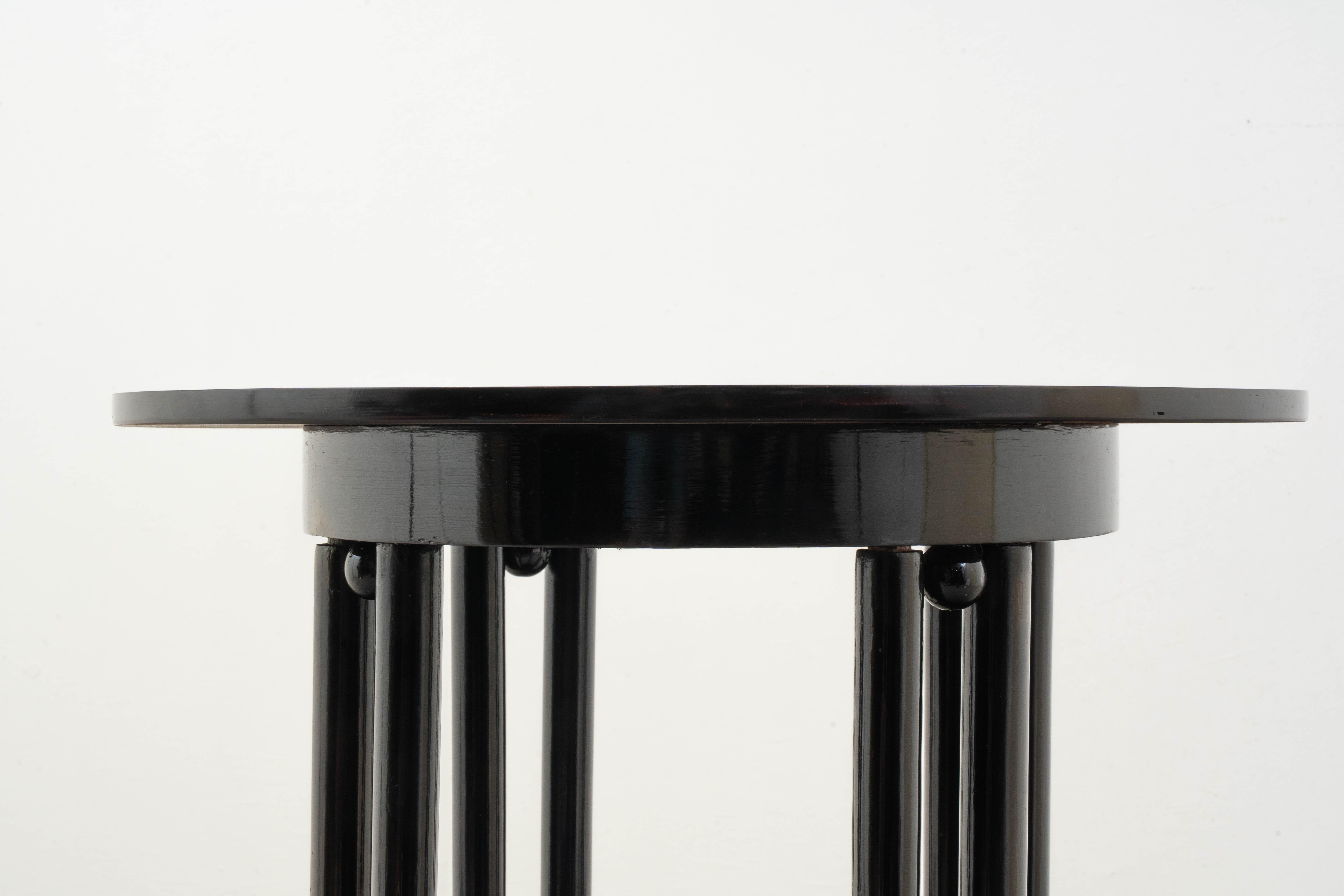 J.&J. Kohn - Josef Hoffmann - Side Table - Fledermaus - Beech For Sale 1