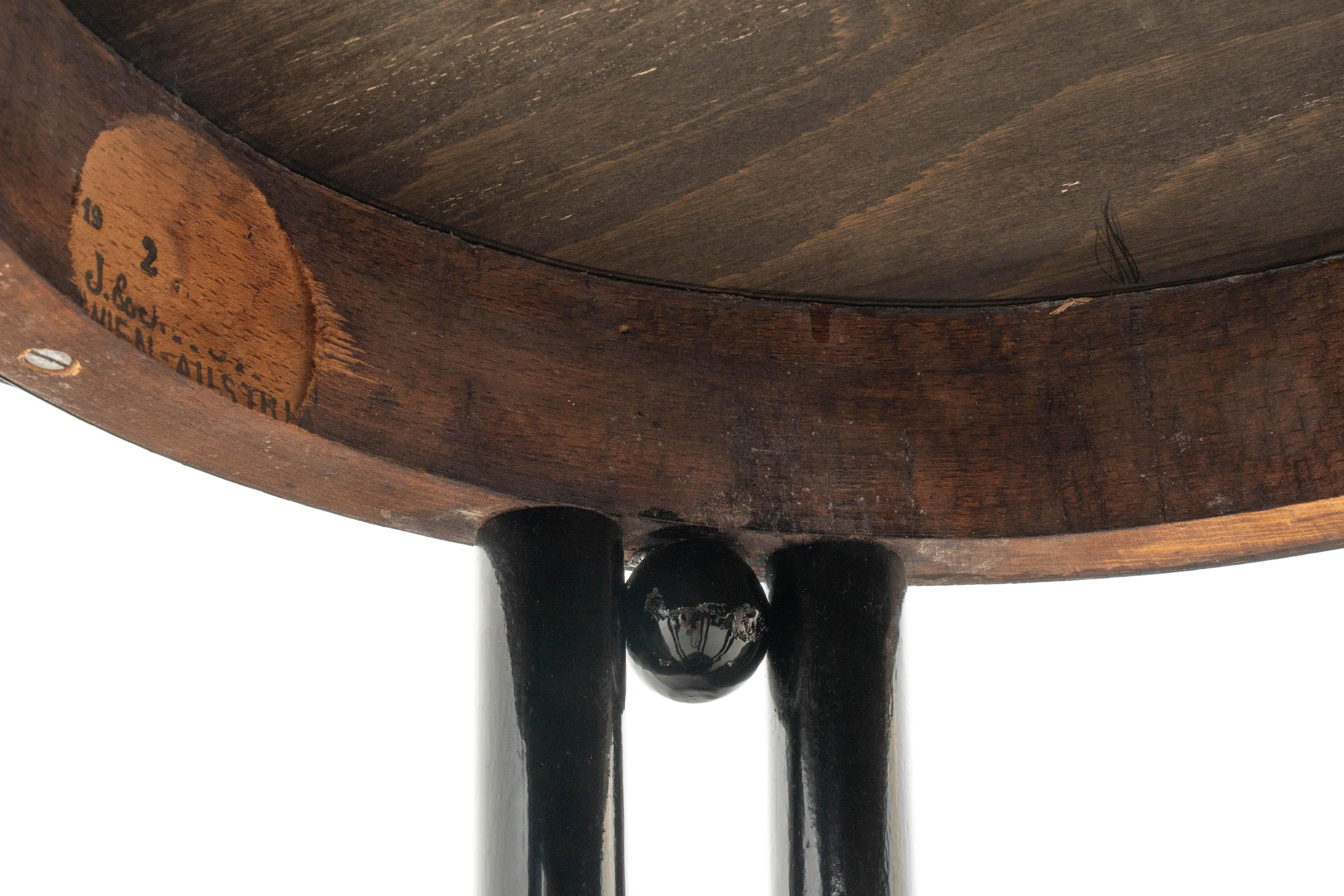 J.&J. Kohn - Josef Hoffmann - Side Table - Fledermaus - Beech For Sale 10