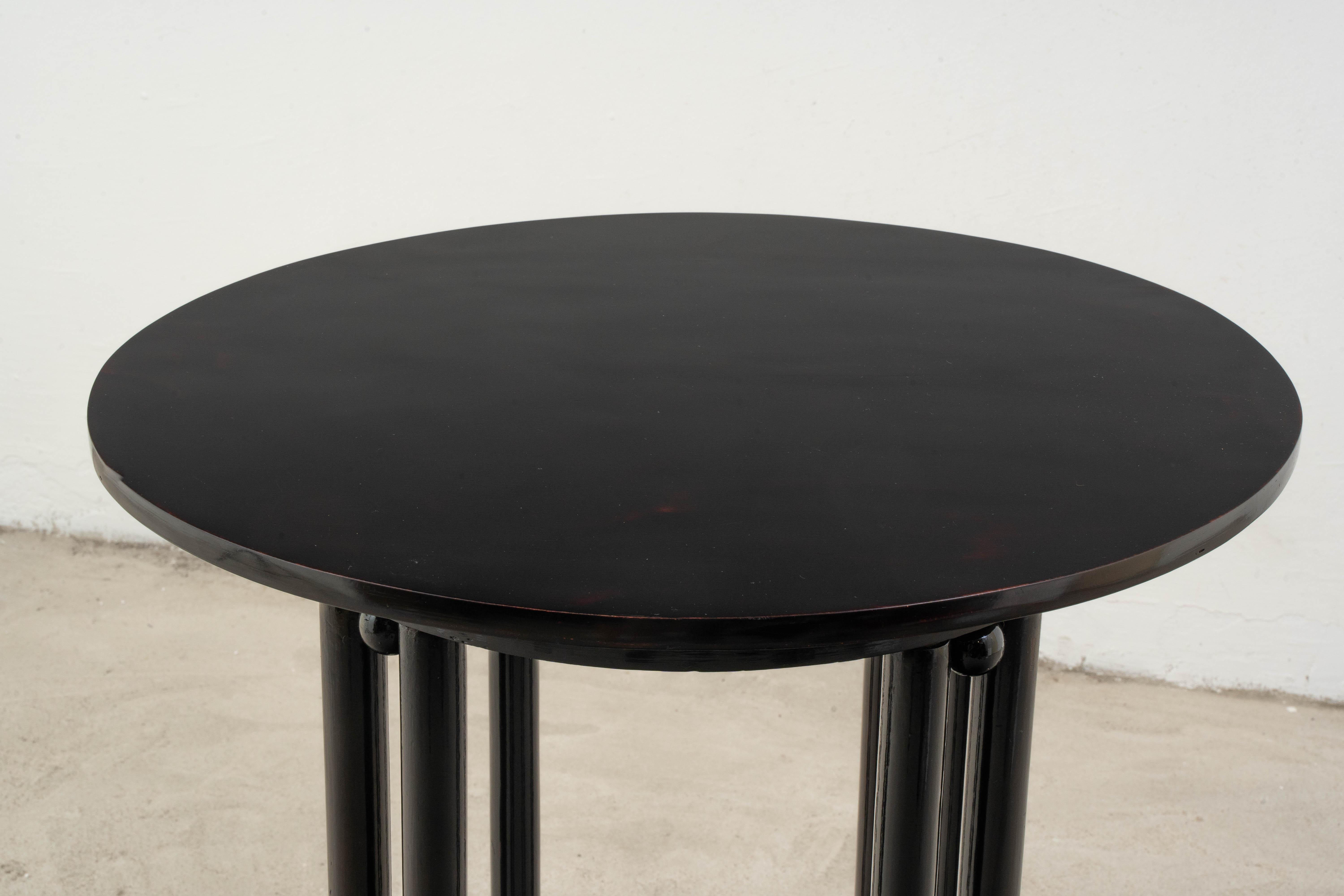 J.&J. Kohn - Josef Hoffmann - Side Table - Fledermaus - Beech For Sale 2
