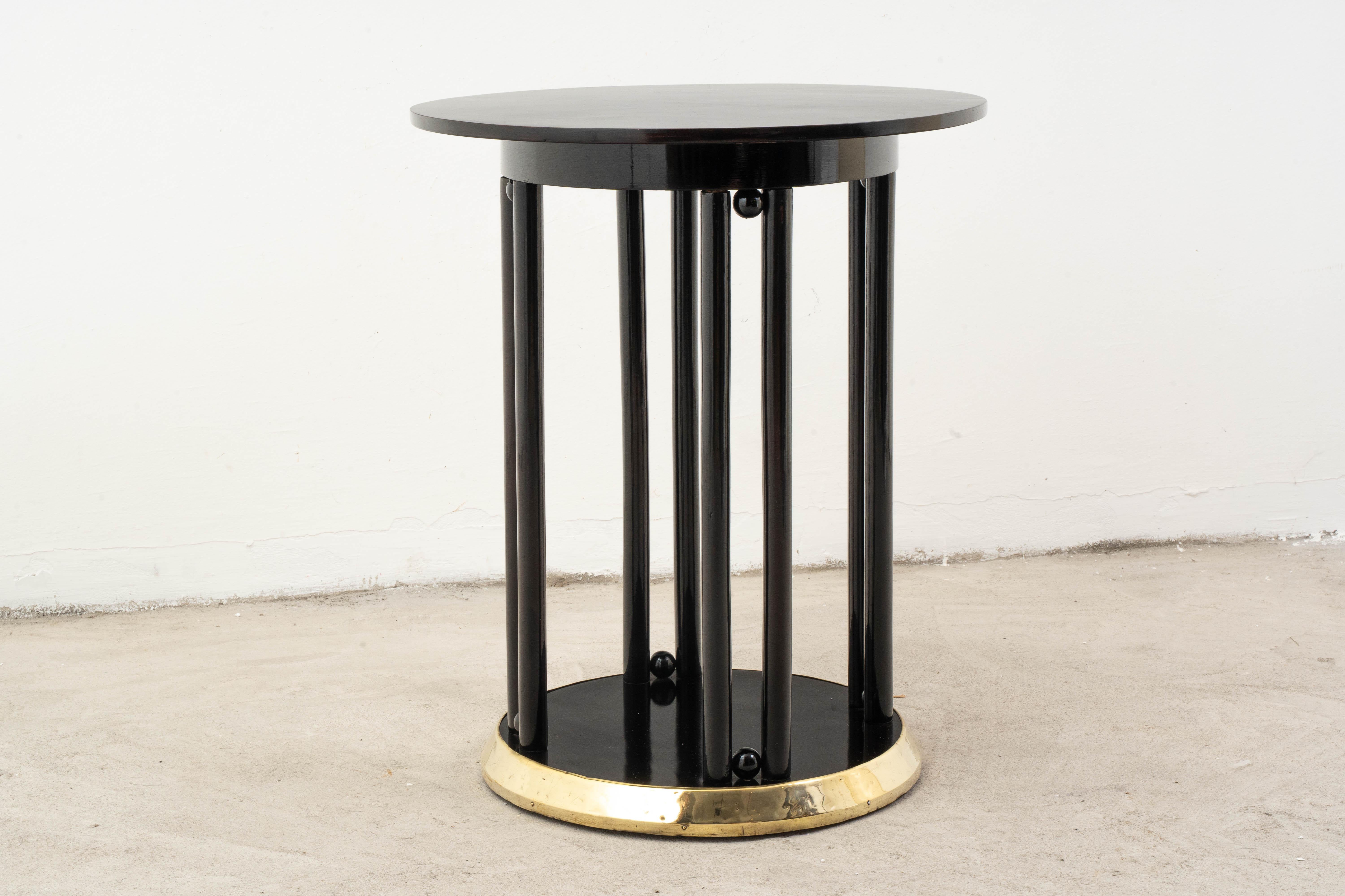 J.&J. Kohn - Josef Hoffmann - Side Table - Fledermaus - Beech For Sale 3