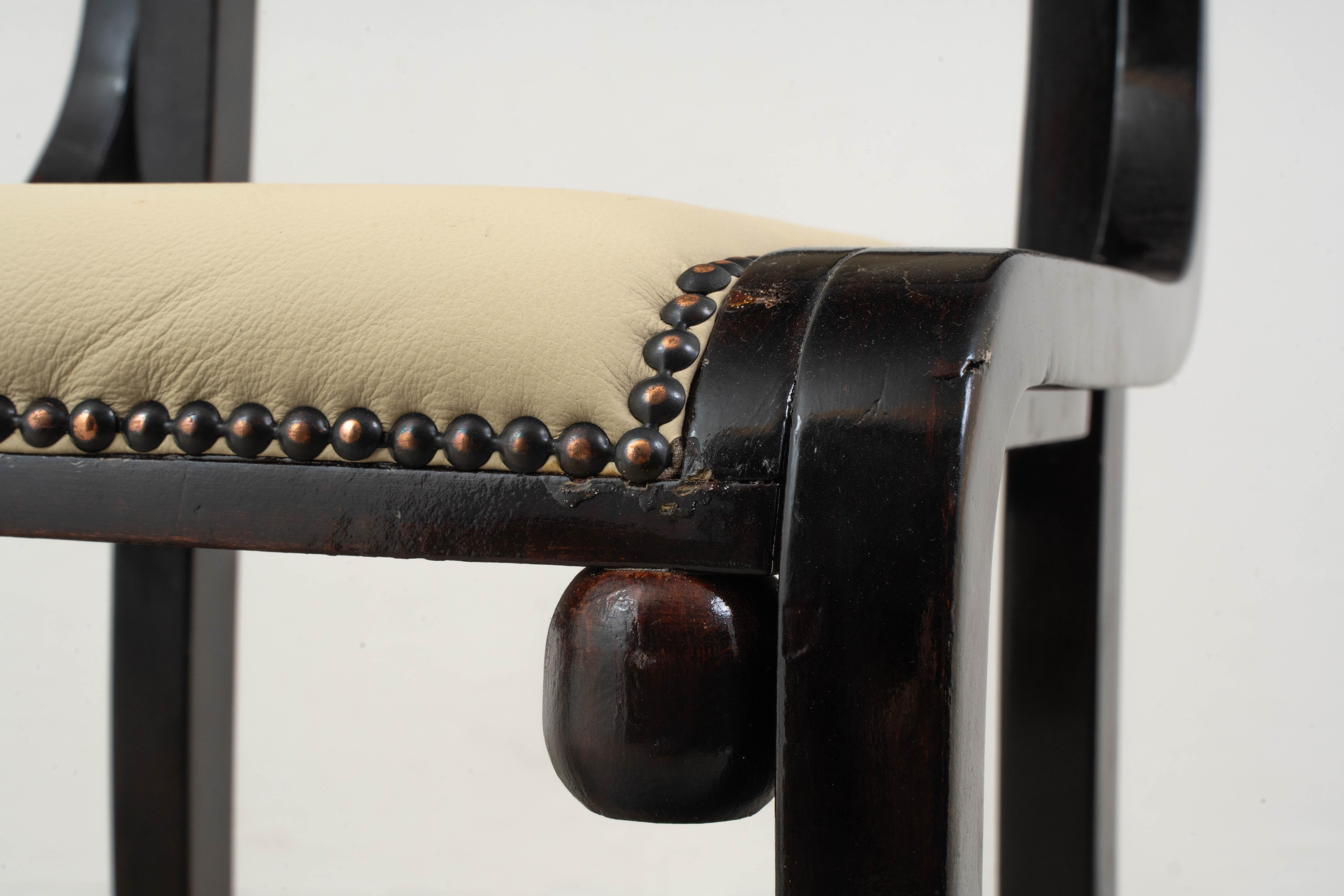 Satz Esszimmerstühle aus Buche von Josef Hoffmann für Jacob & Josef Kohn im Angebot 3