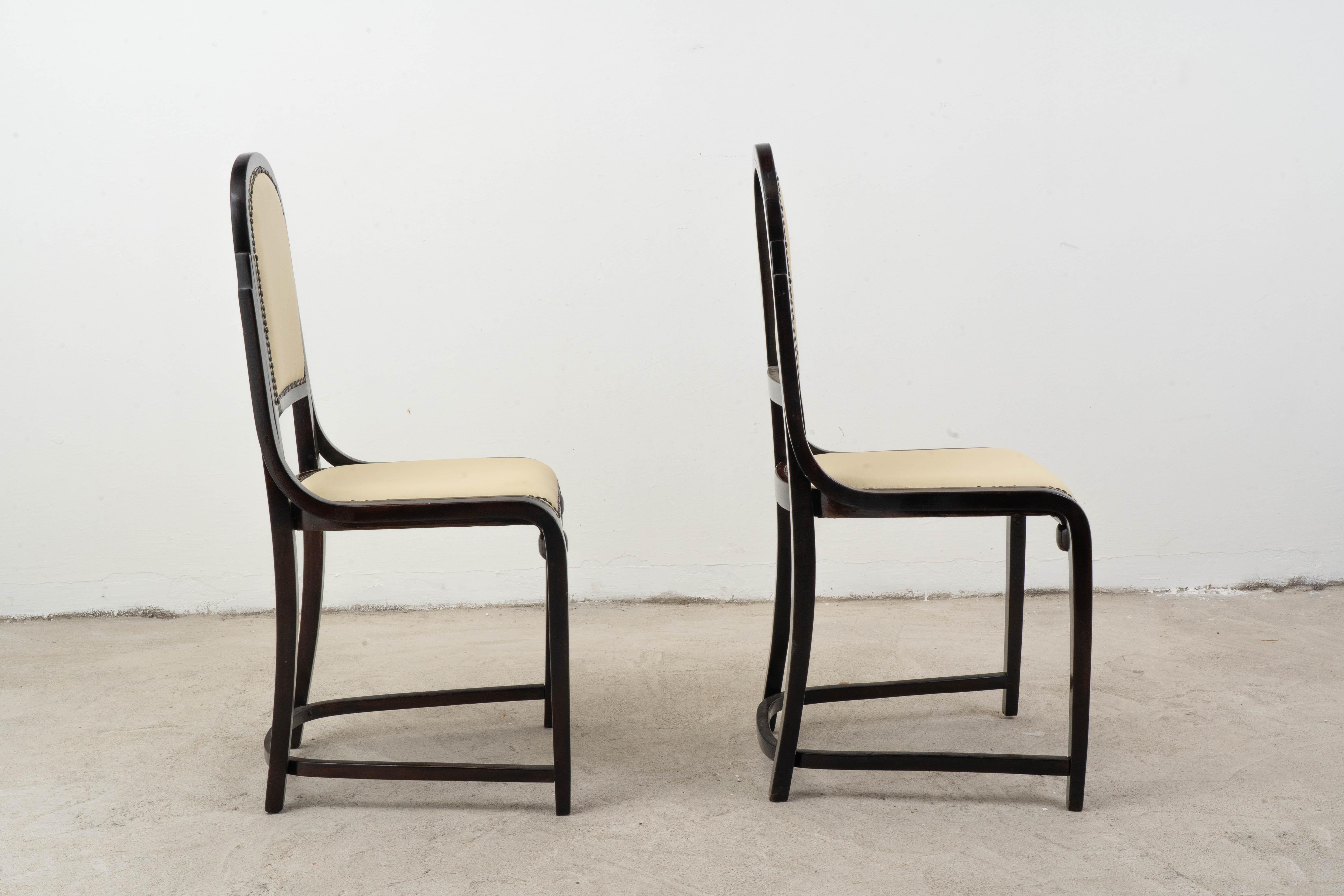 Satz Esszimmerstühle aus Buche von Josef Hoffmann für Jacob & Josef Kohn (Österreichisch) im Angebot