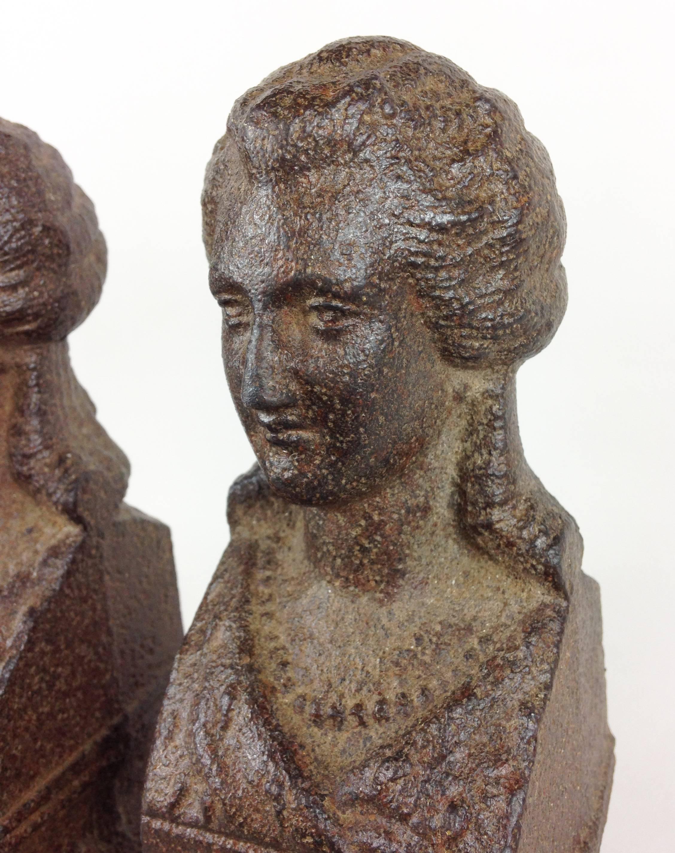 Fine Pair of Cast Iron Regency Period Bookends or Doorstops In Excellent Condition For Sale In Glamis, Angus