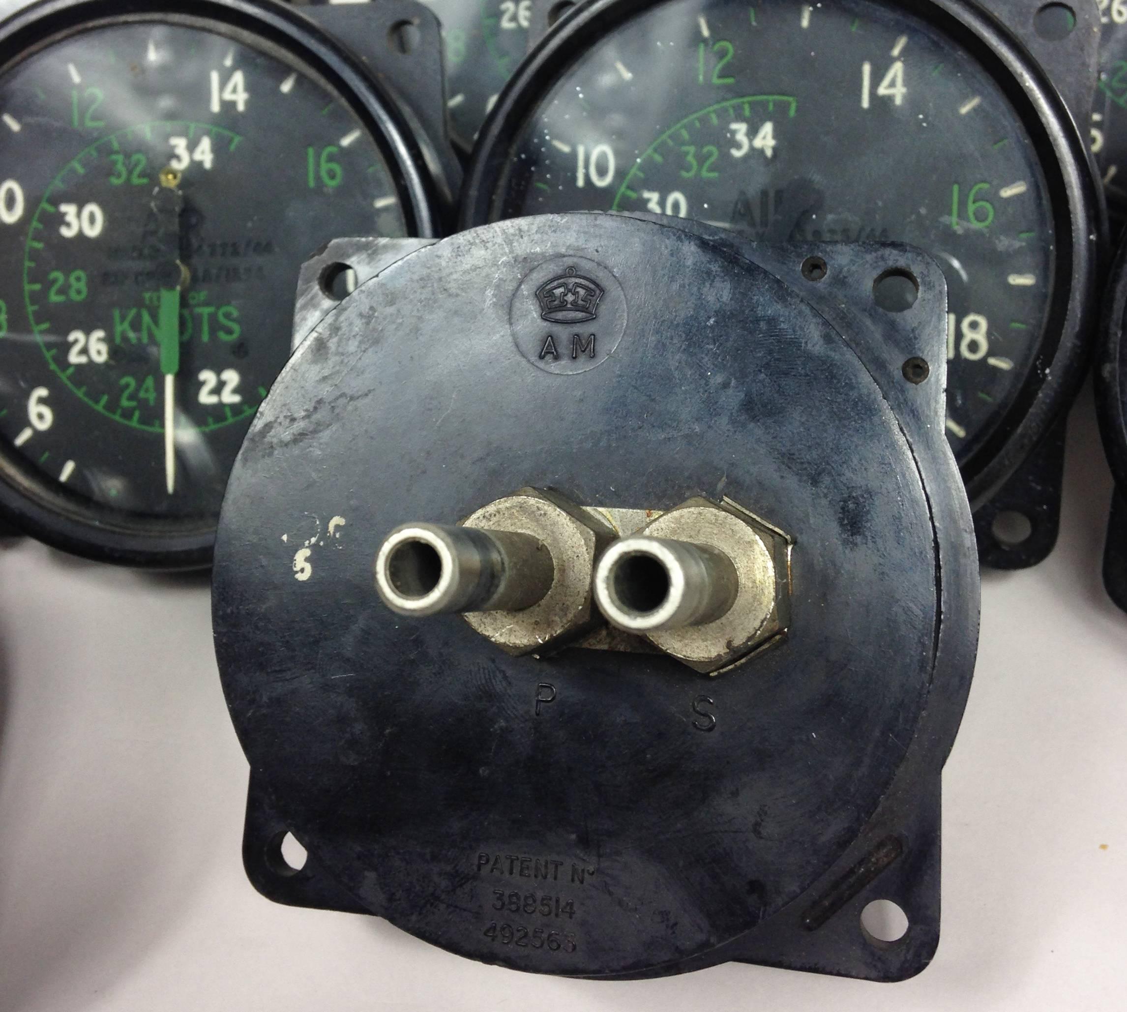British WWII RAF Lancaster Bomber Airspeed Indicators