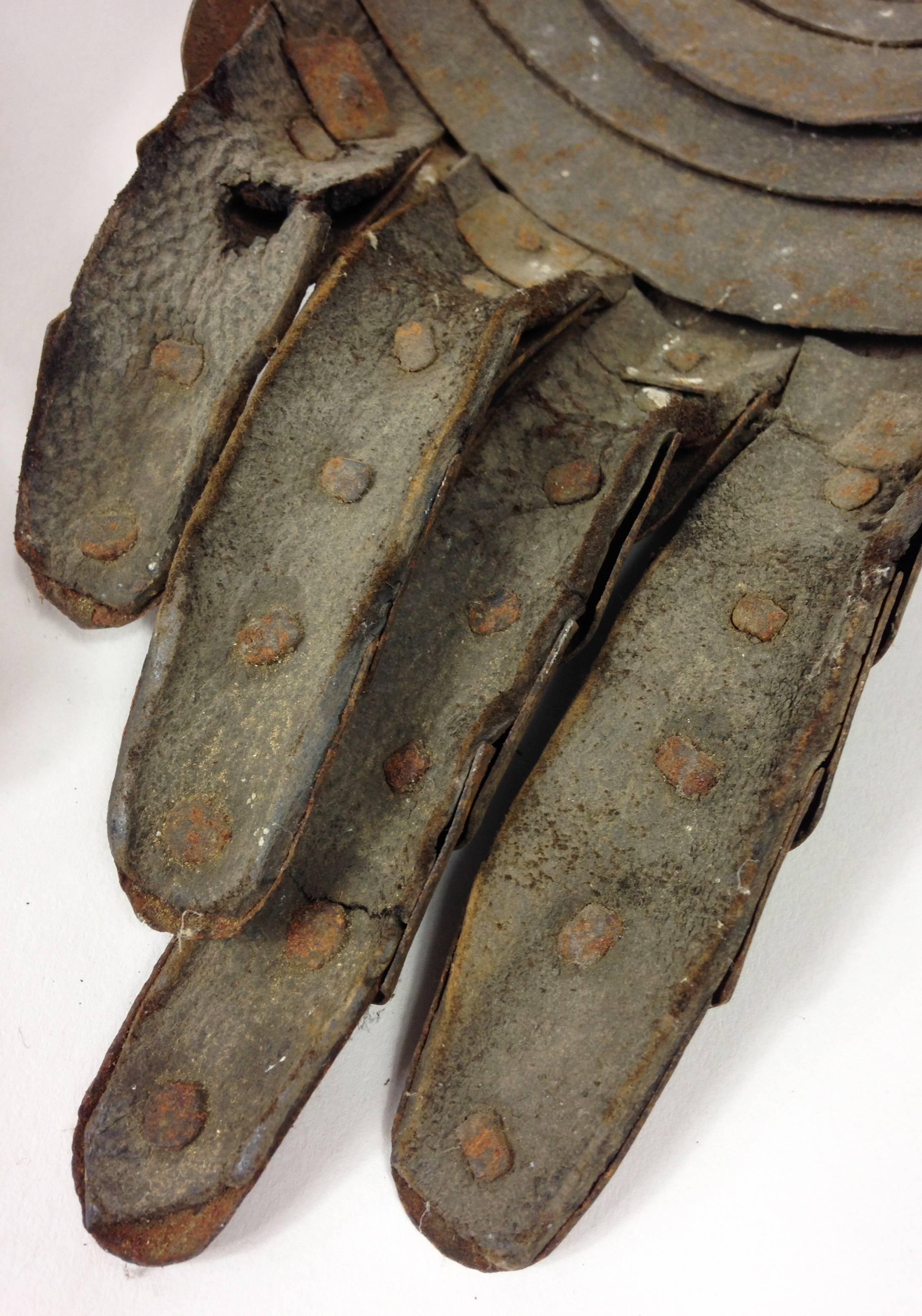 19th Century Victorian Armour Gauntlets in a 17th Century Style