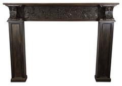 Large and Historically Important 19th Century Scottish Oak Fireplace Mantel