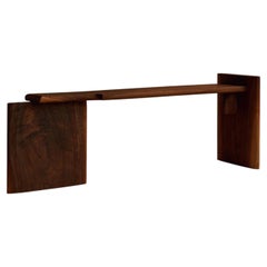 Henrique Solid Sculptural Wood Bench by Gregory Beson