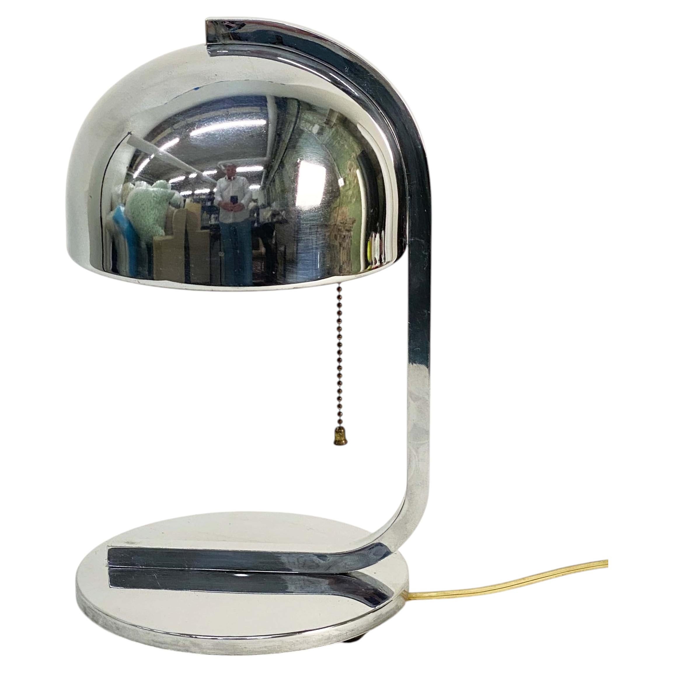 Chrome Table Lamp in the Style of Donald Deskey or Gilbert Rohde
