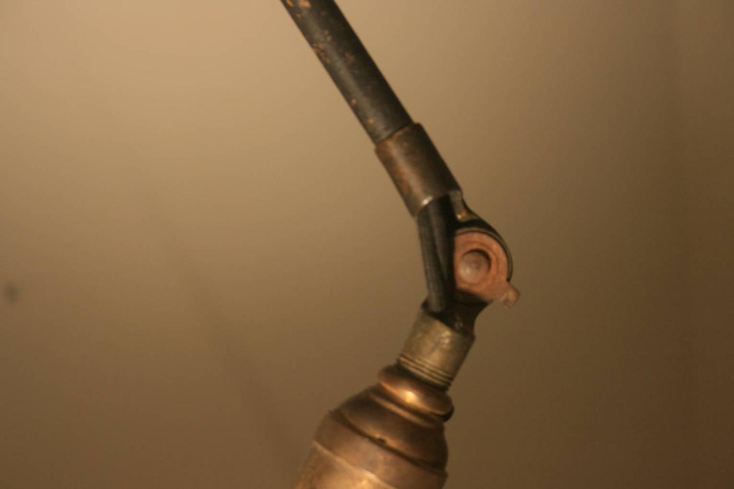 Huge and Early O.C. White Industrial Wall Lamp at 1stdibs