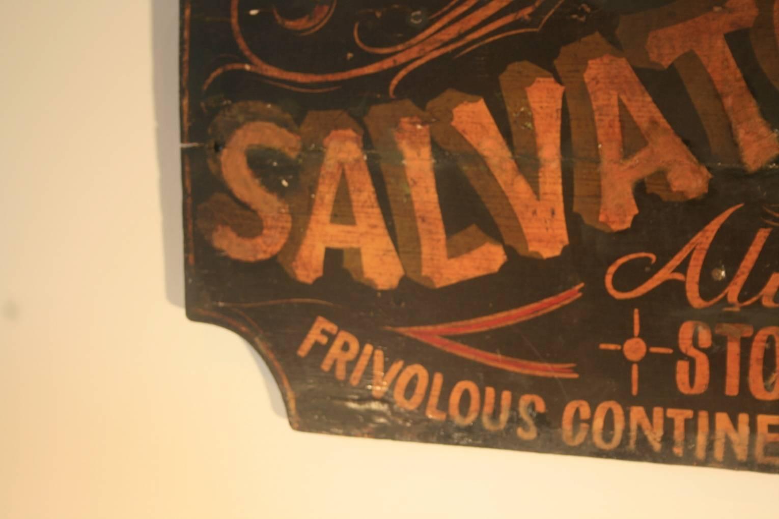 19th Century Clothing Advertising Wooden Sign 1