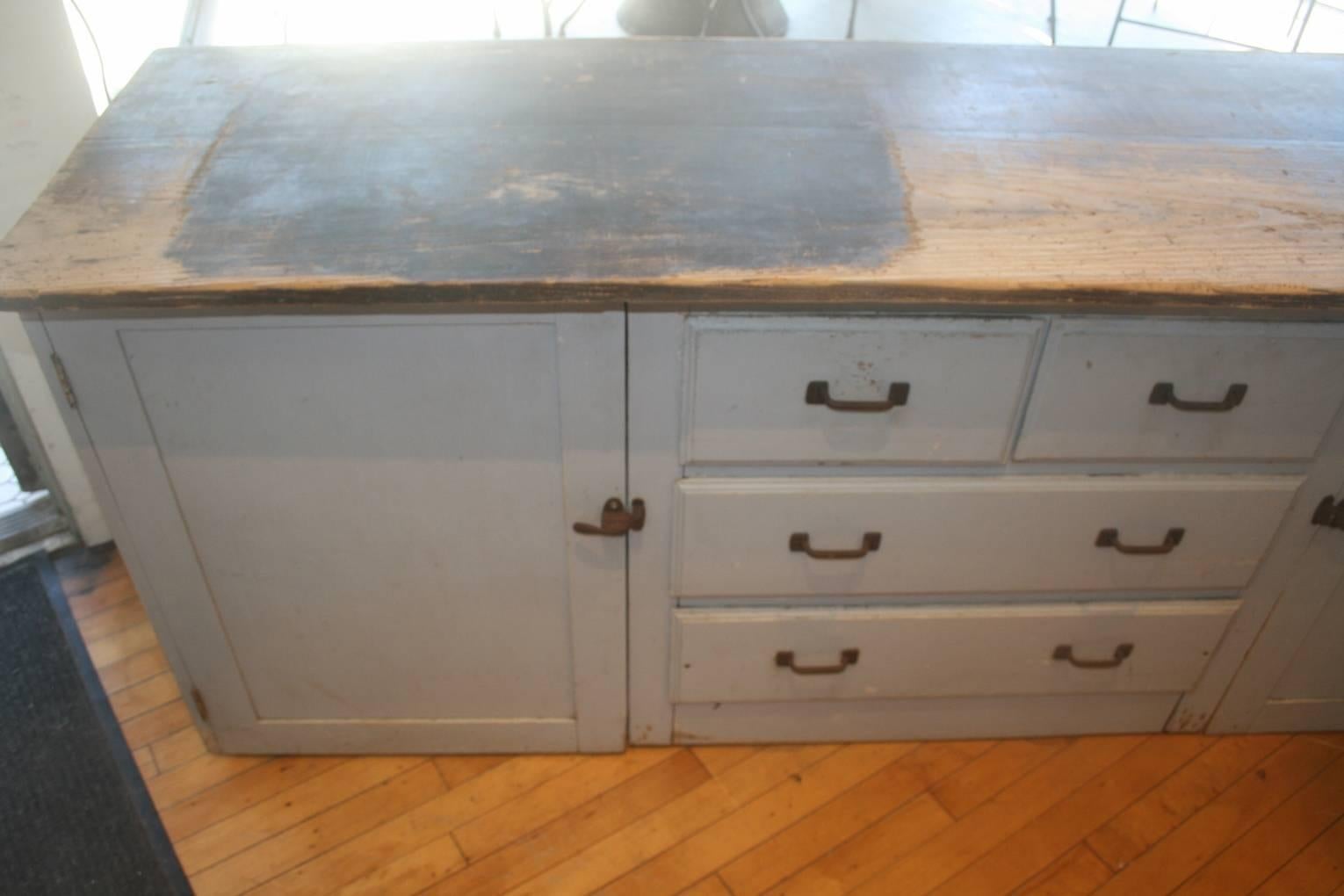 Early 20th Century American Home Made Kitchen Cabinet, circa 1900