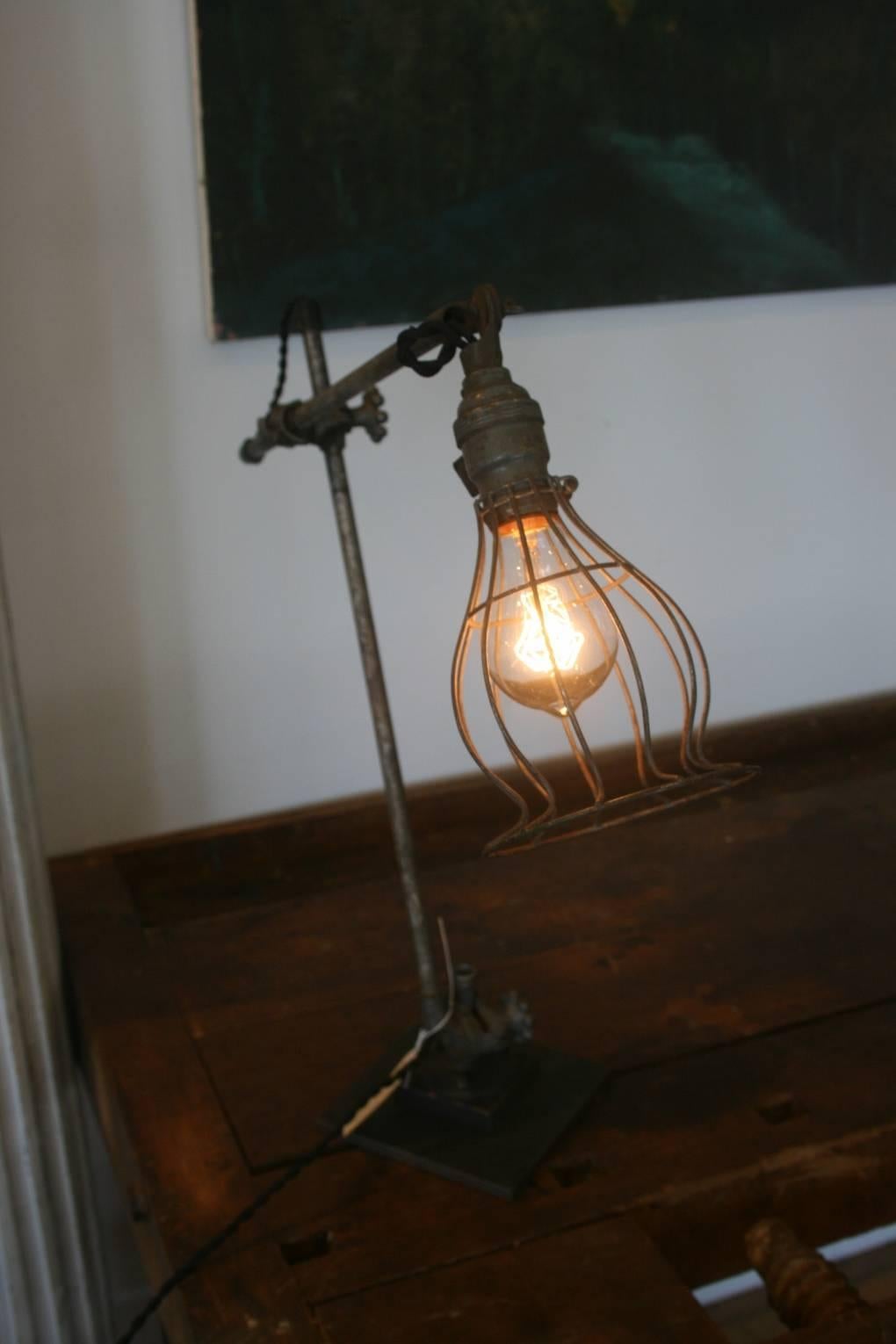 Early 20th Century O.C. White Industrial Task Desk Lamp