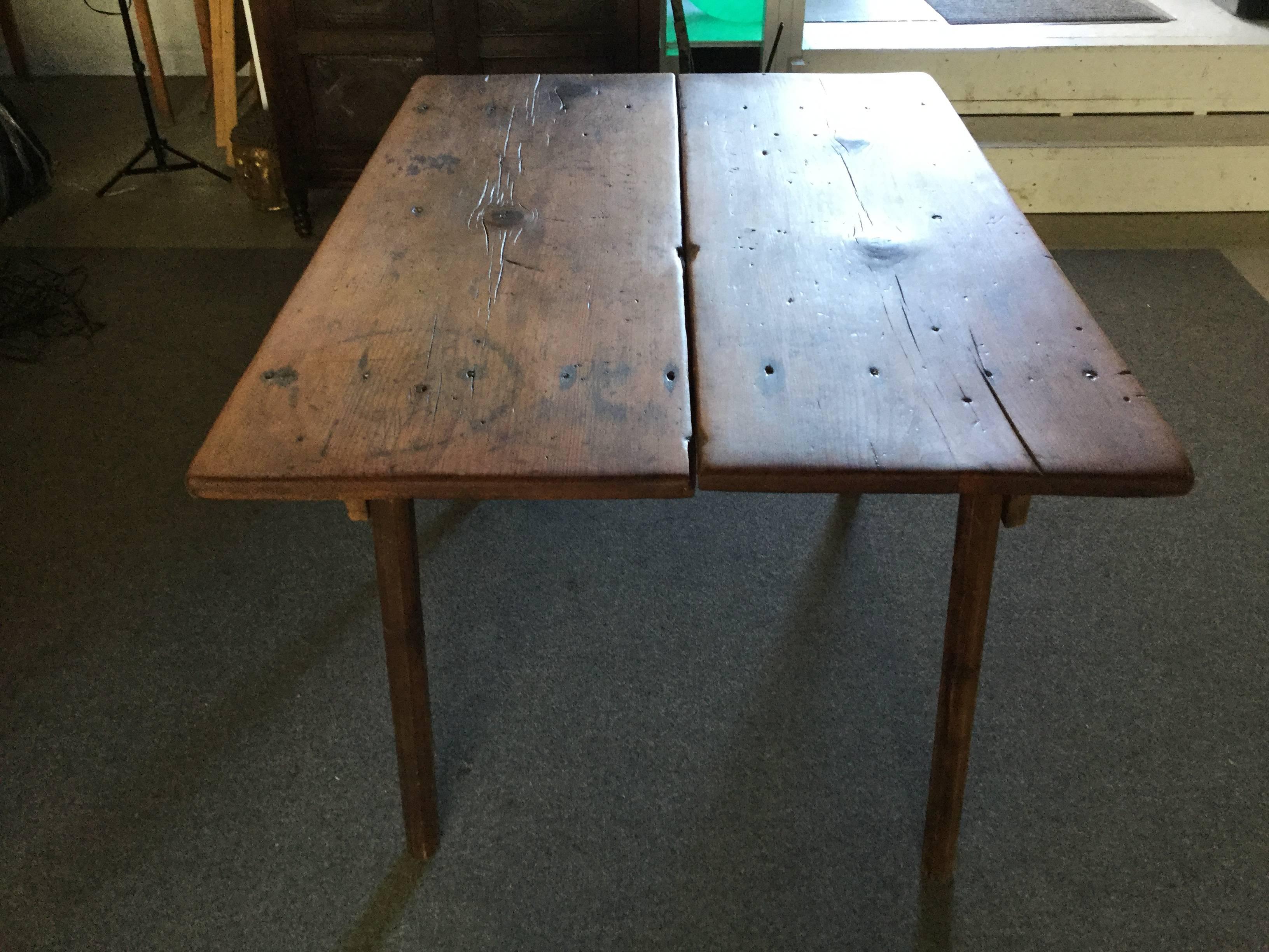 19th Century American Primitive Table For Sale 1
