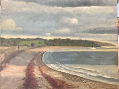 Painting Newport Rhode Island Third Beach November Sky