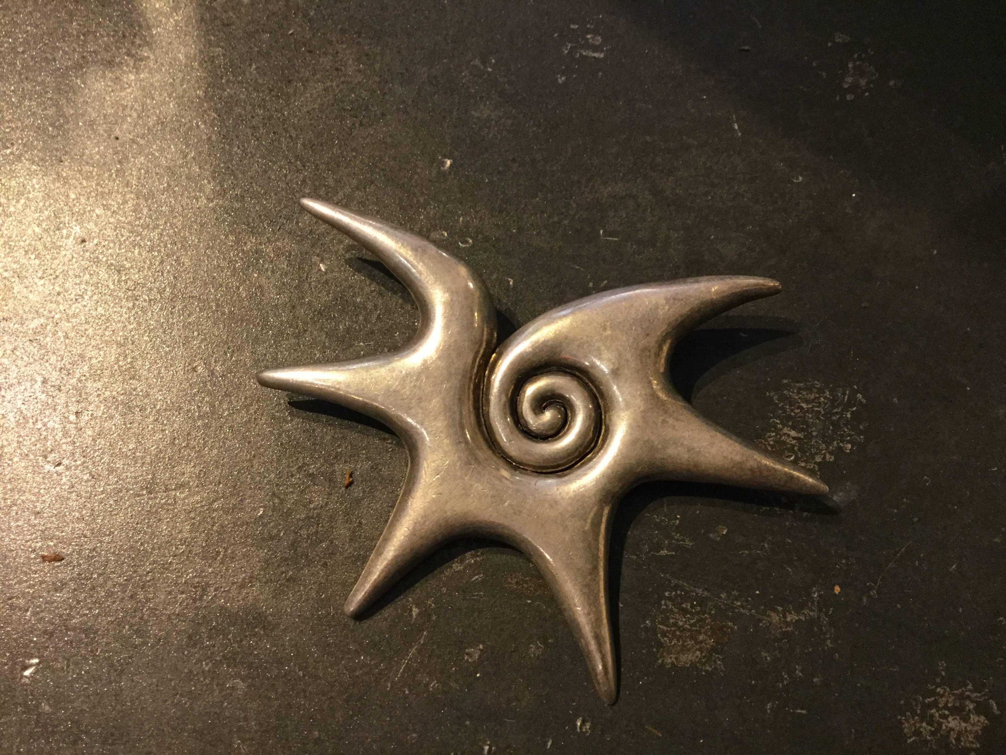 Spratling star pin or pendant. Signed William Spratling. 925 Mexico. Is a pin now but I've seen these as pendants. One of his best designs.