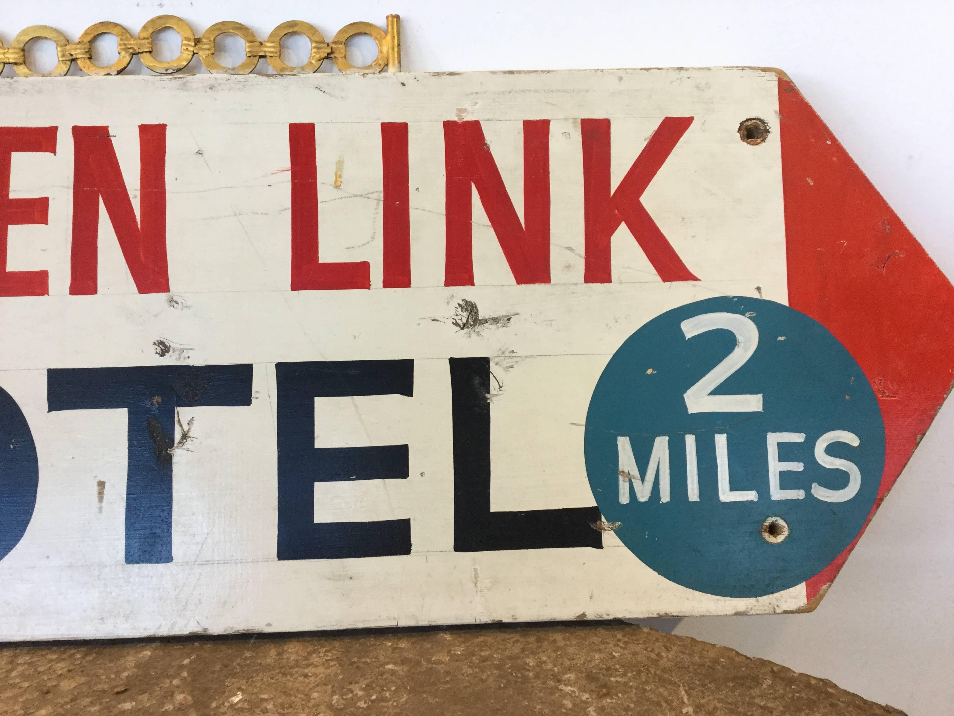 Mid-20th Century Motel Arrow Sign 