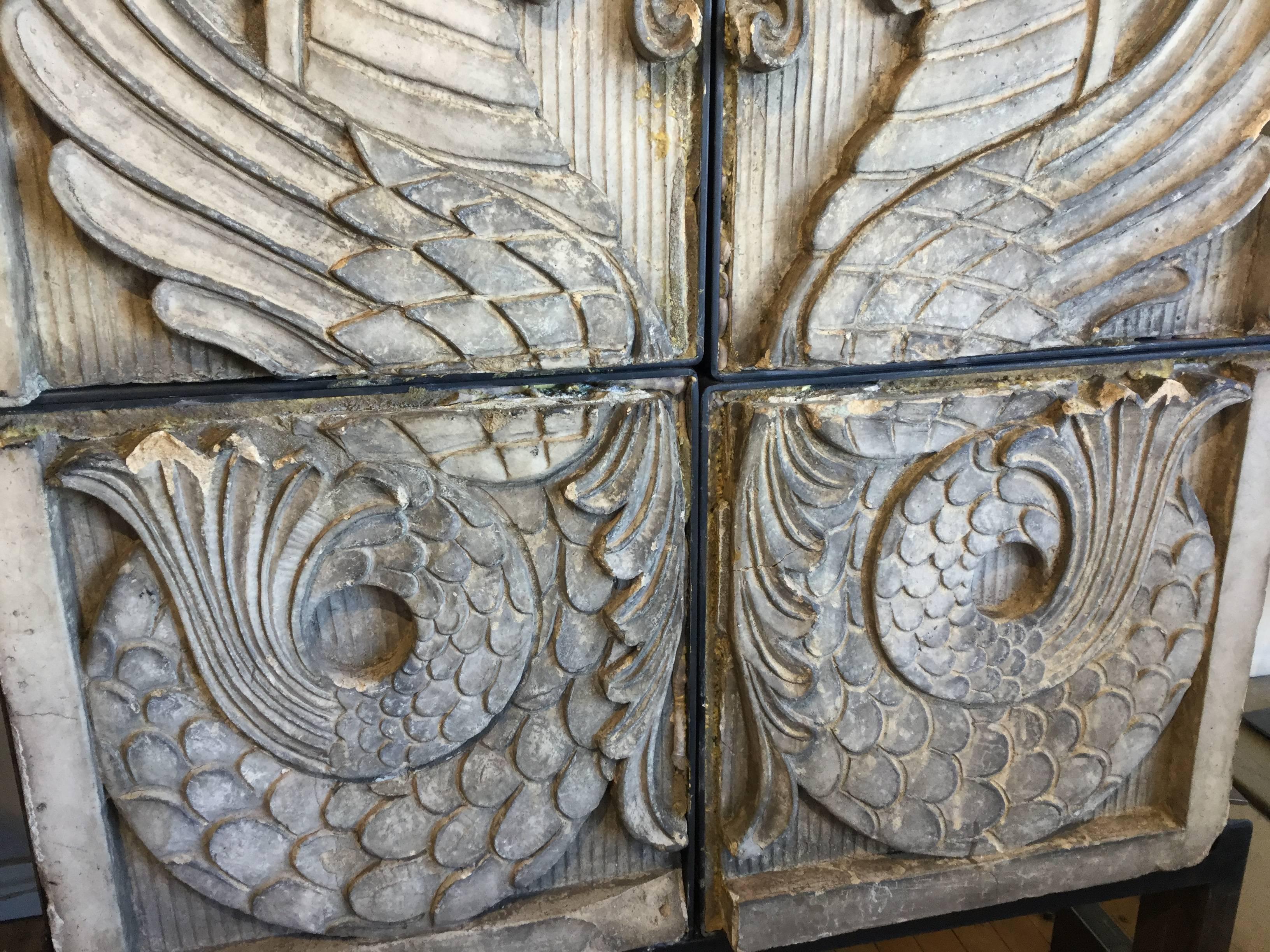 Architectural Griffins Terra Cotta NYC, circa 1900 In Excellent Condition For Sale In North Beninngton, VT