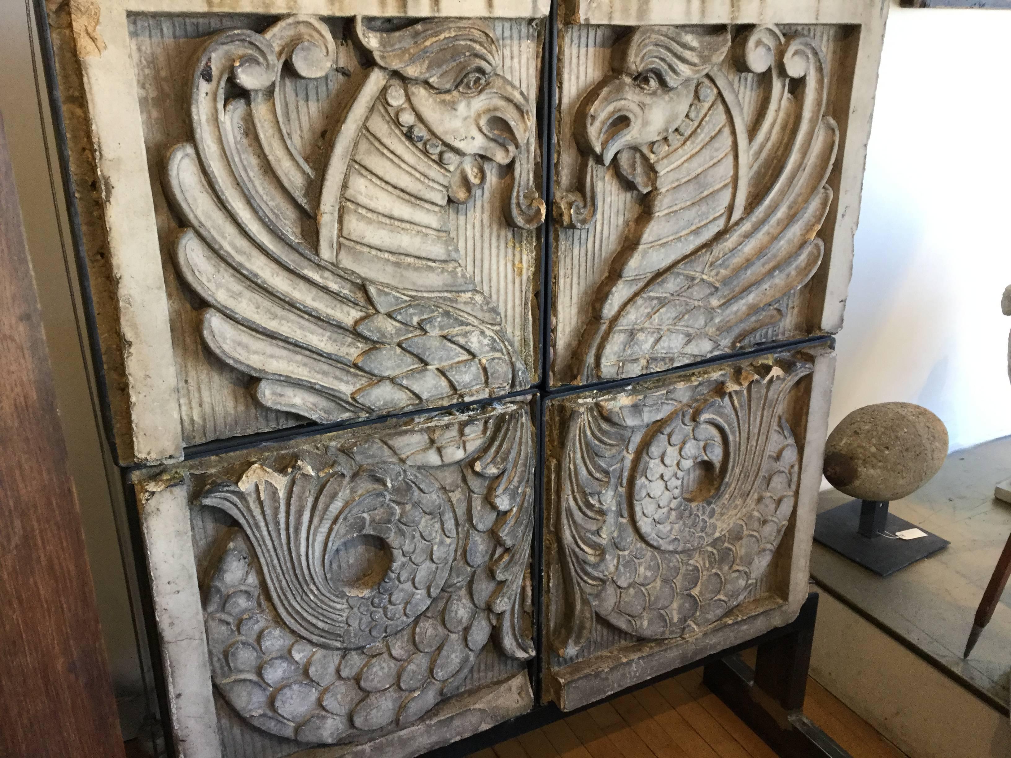 Architectural Griffins Terra Cotta NYC, circa 1900 For Sale 1