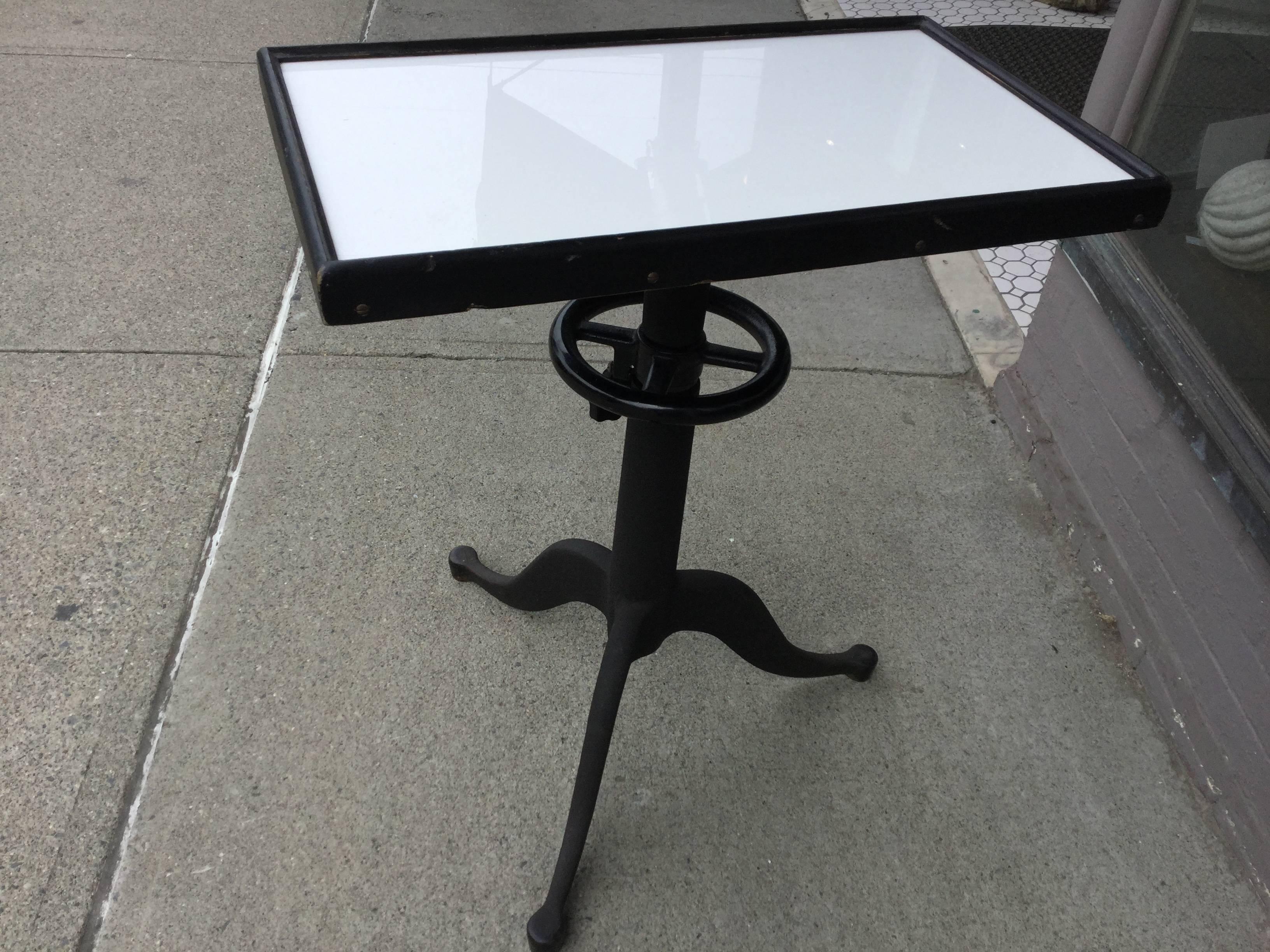 American Industrial Optometrist Adjustable Table For Sale