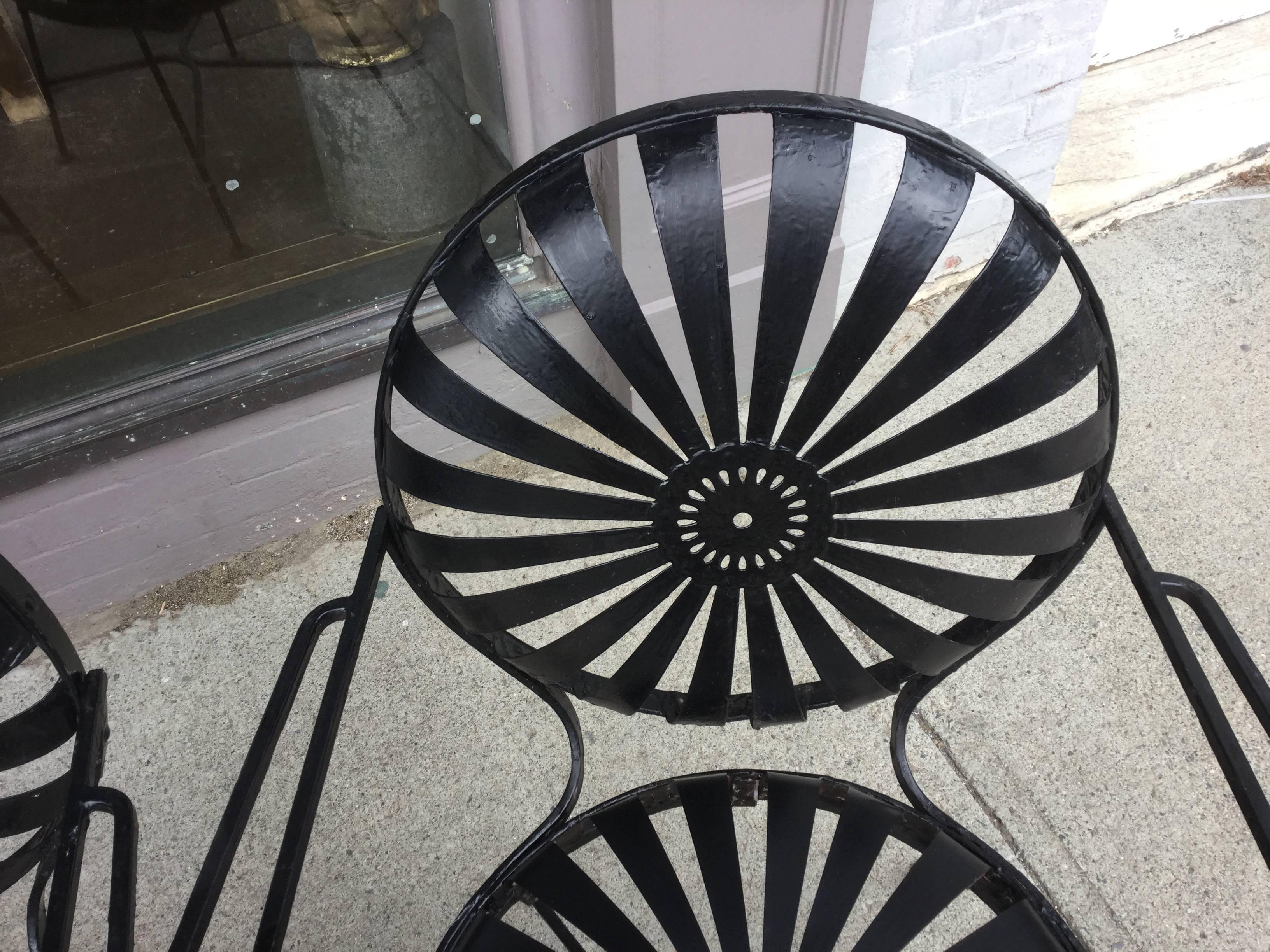 French Set of Six Francois Jarre Chairs