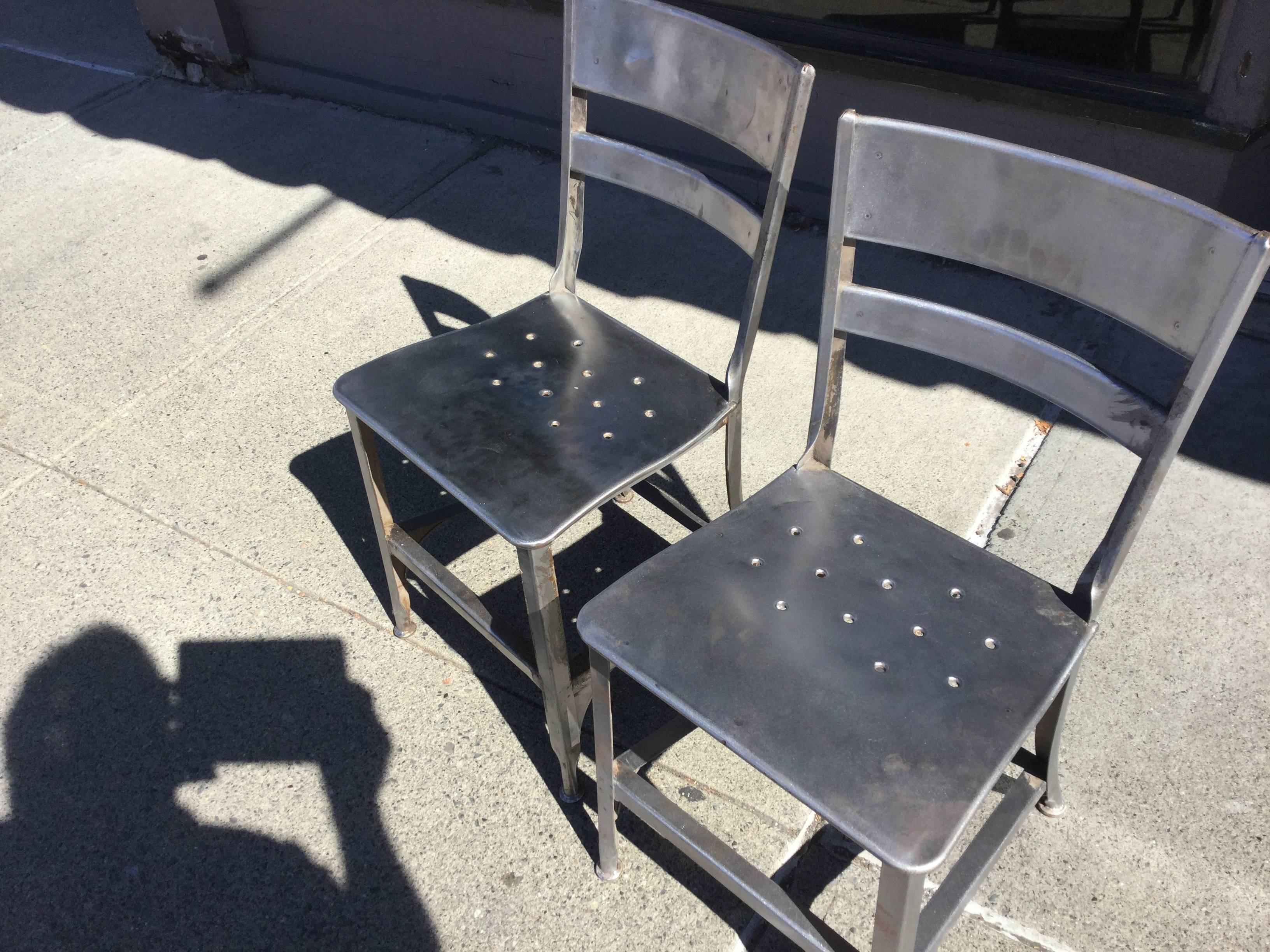 American Large Lot Steel Toledo Chairs 4-100 For Sale