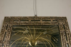 1970s Mirror "Desirèe" in Bronze Signed Frigerio