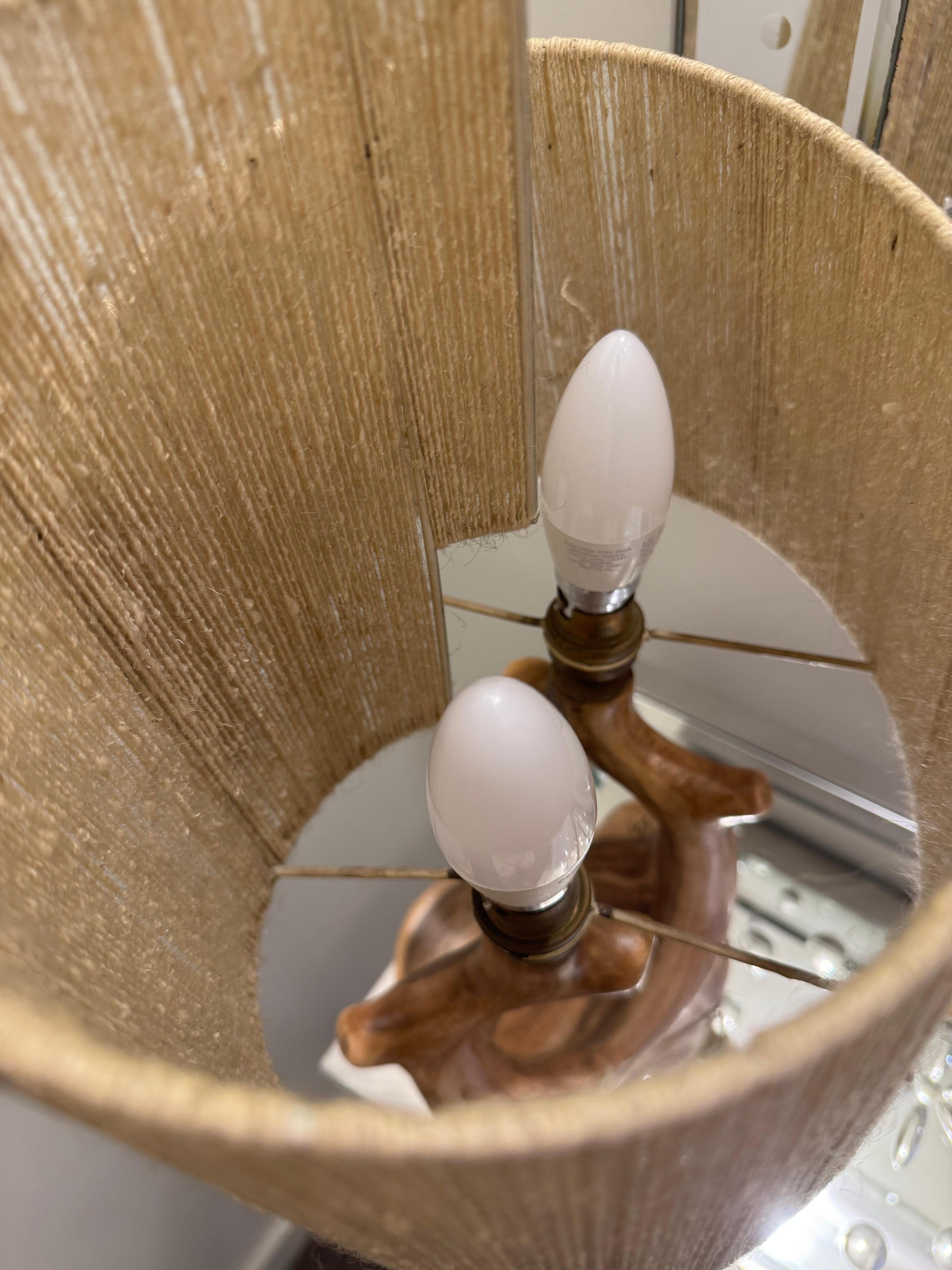 Art déco Lampe de table par Grandchamp Jourdan à Vallauris circa 1960-1970 en vente