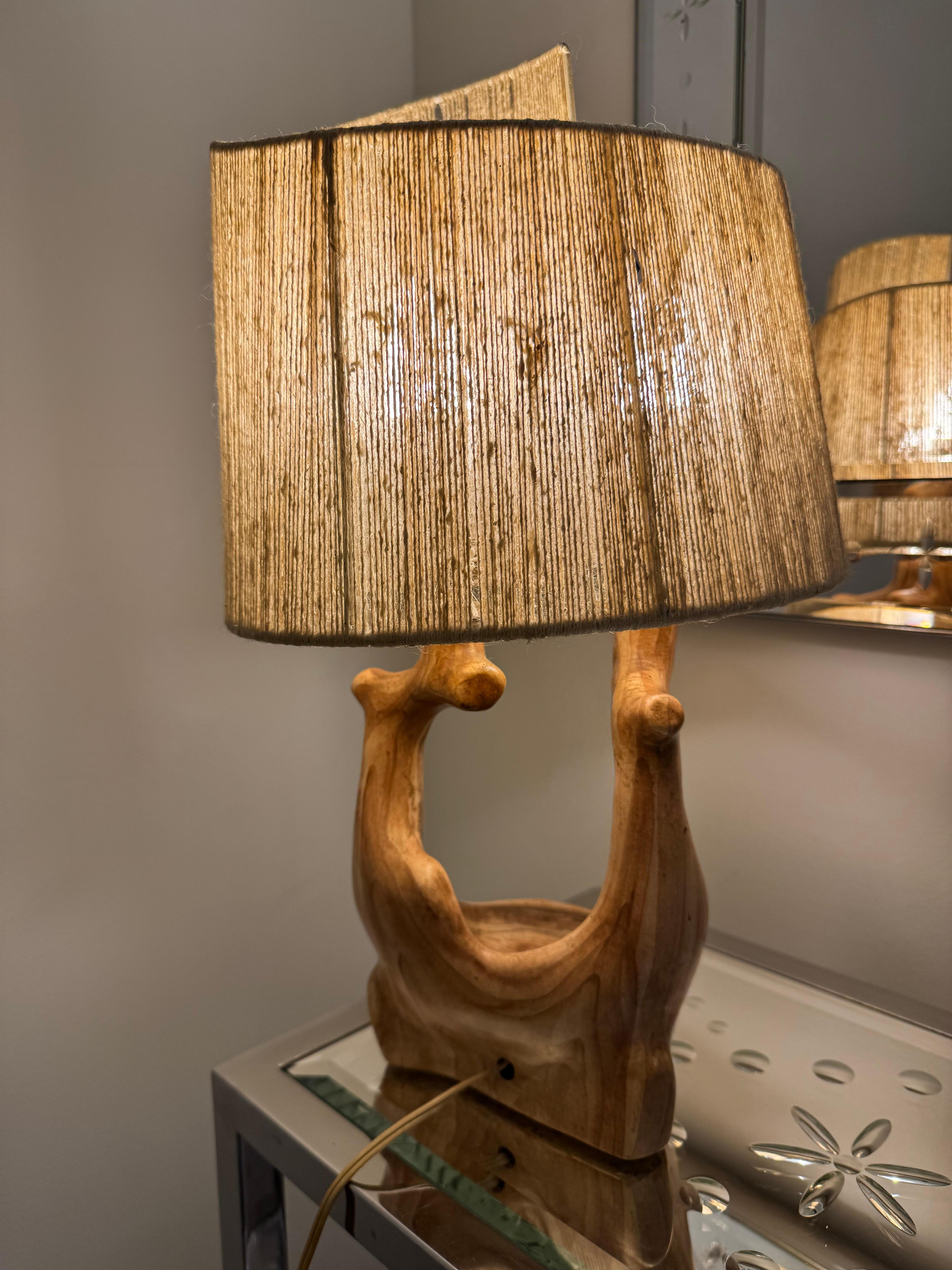 Céramique Lampe de table par Grandchamp Jourdan à Vallauris circa 1960-1970 en vente