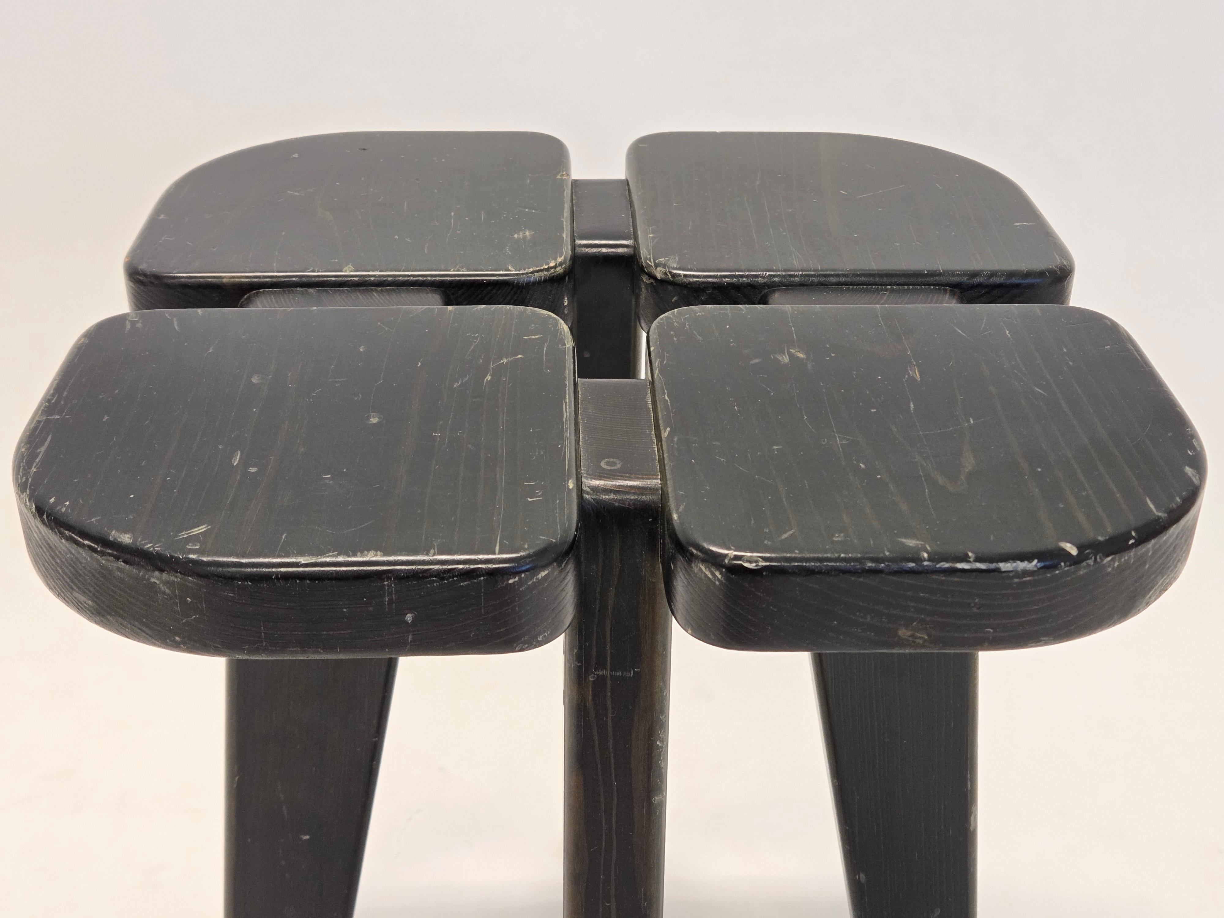 Pine Apila Stool by Rauni Peippo for Stockmann, 1950s For Sale