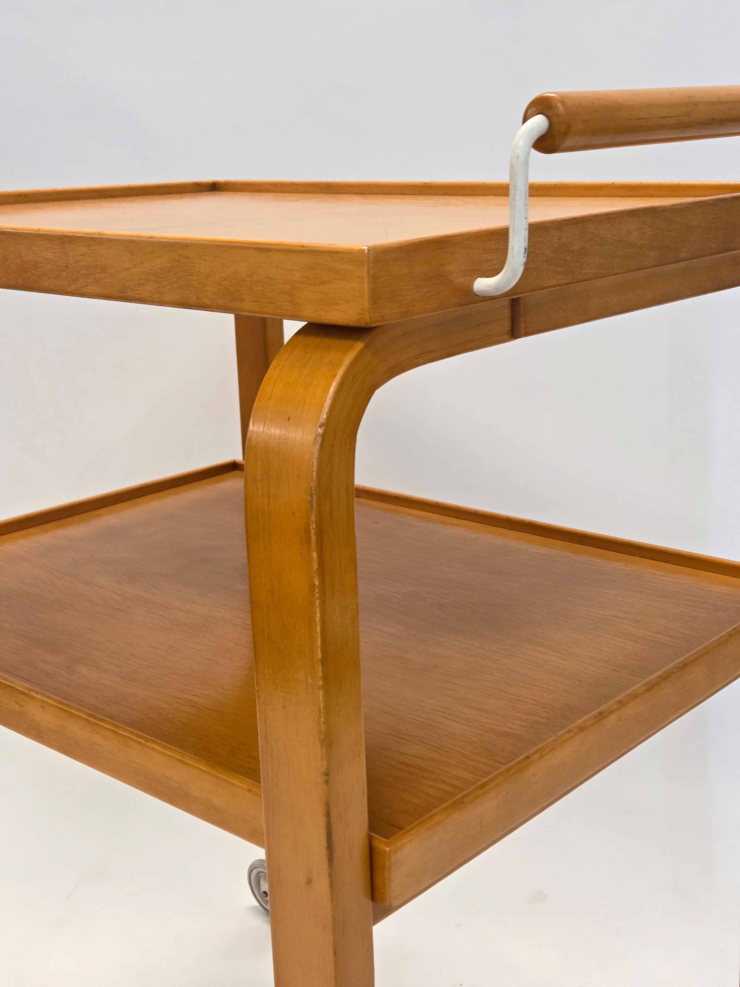 Scandinavian Modern Alvar Aalto Instrument Trolley Model 98 by Artek For Sale