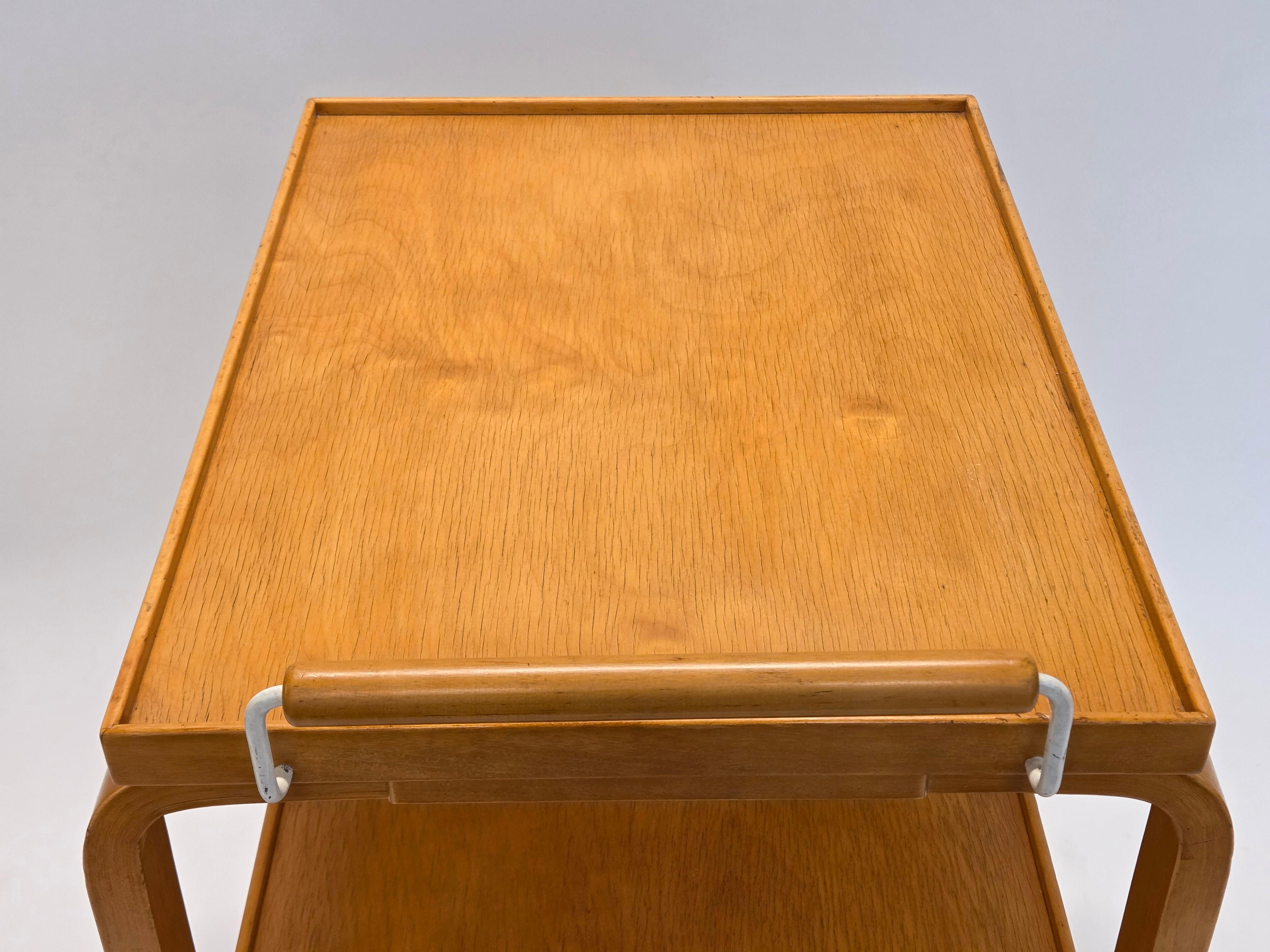 Metal Alvar Aalto Instrument Trolley Model 98 by Artek For Sale