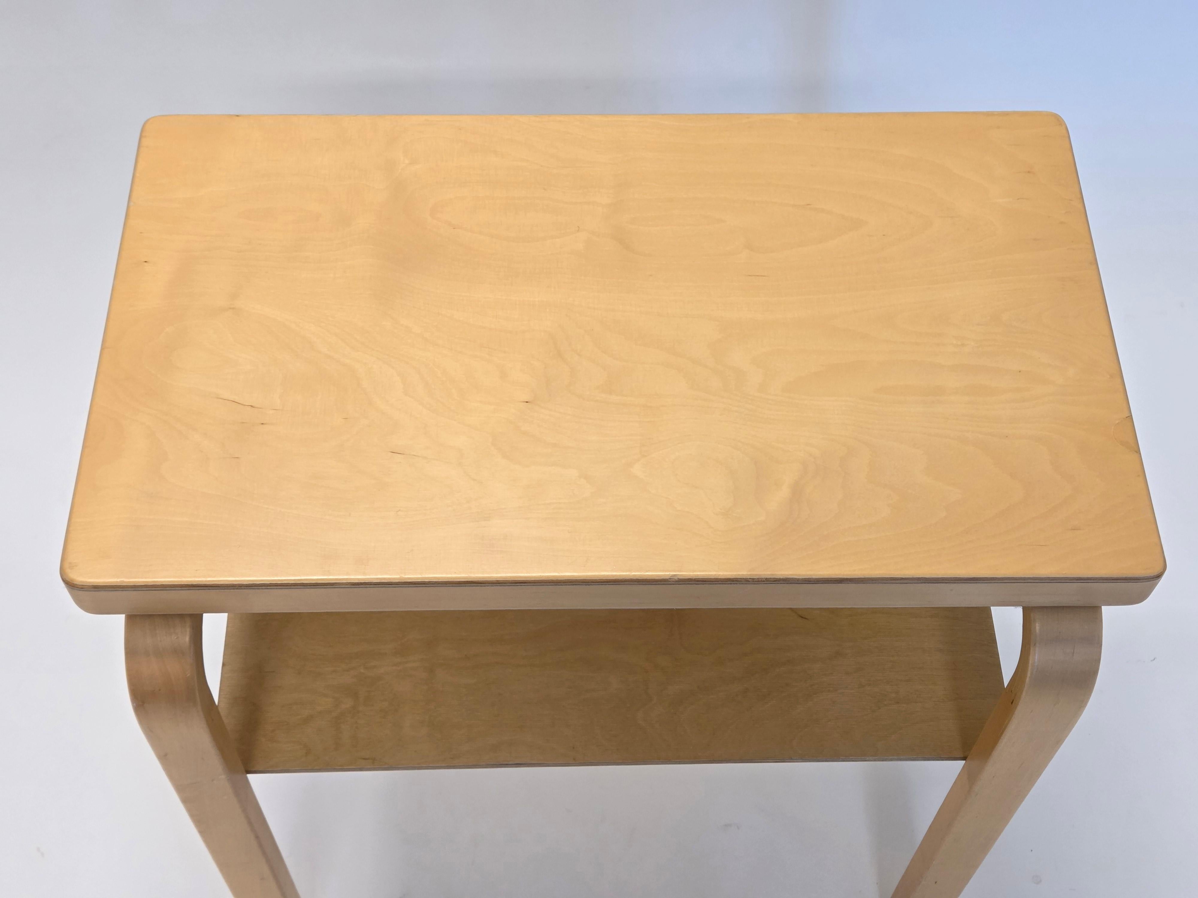 Mid-20th Century Alvar Aalto Side Table by Artek 1950s-1960s For Sale