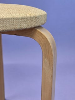 Alvar Aalto Artek Stool 60 Finland 1960s Vintage Original