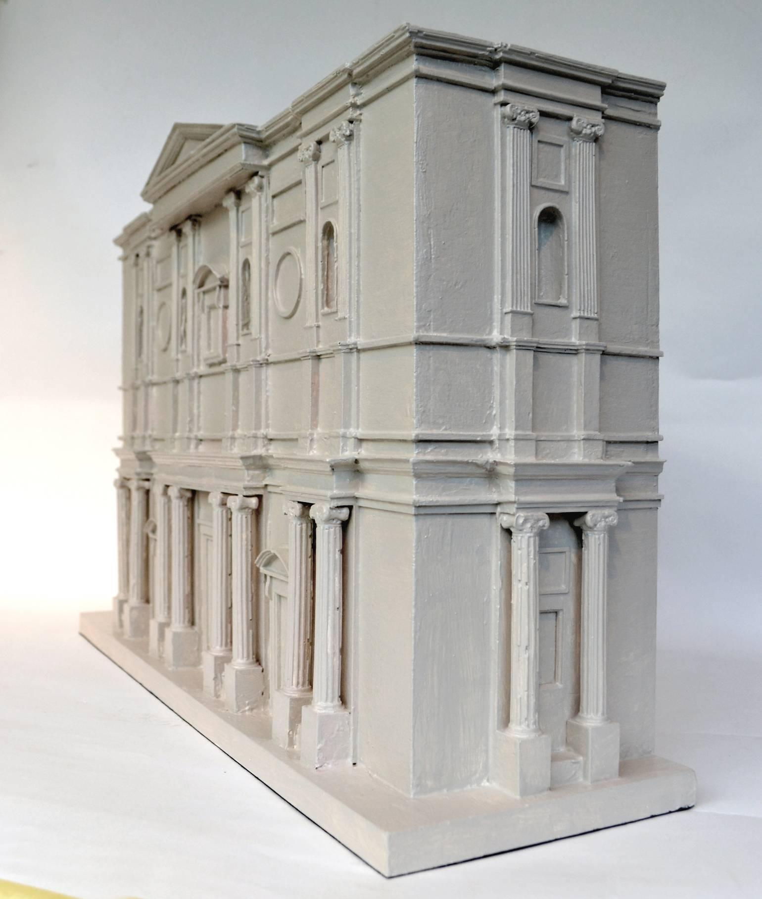 Unique contemporary take on 'Grand Tour' architectural model of the unexecuted 'Facade Basilica of San Lorenzo' 1516–1520 by Michelangelo. It is an impression of the original model, hand made in wood by the Dutch Scenographer Rudolph Lutgens.

The