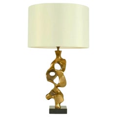 Bronze Sculptural Table Lamp by Michel Jaubert