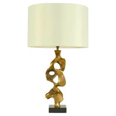 Bronze Sculptural Table Lamp by Michel Jaubert