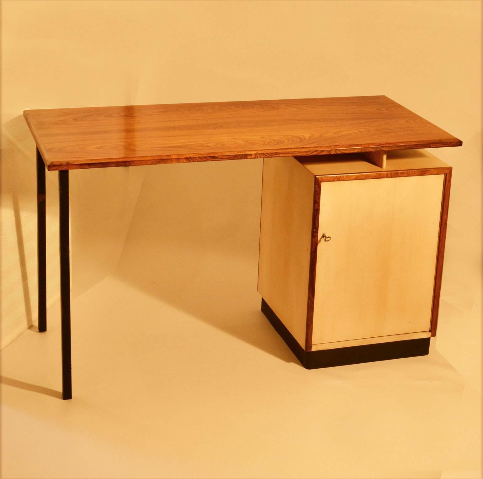 Mid-Century Modern Rosewood Top Desk