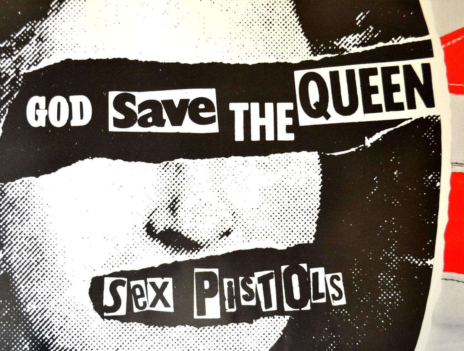 Sex Pistols - Poster promotionnel original de God Save the Queen Excellent état à London, GB