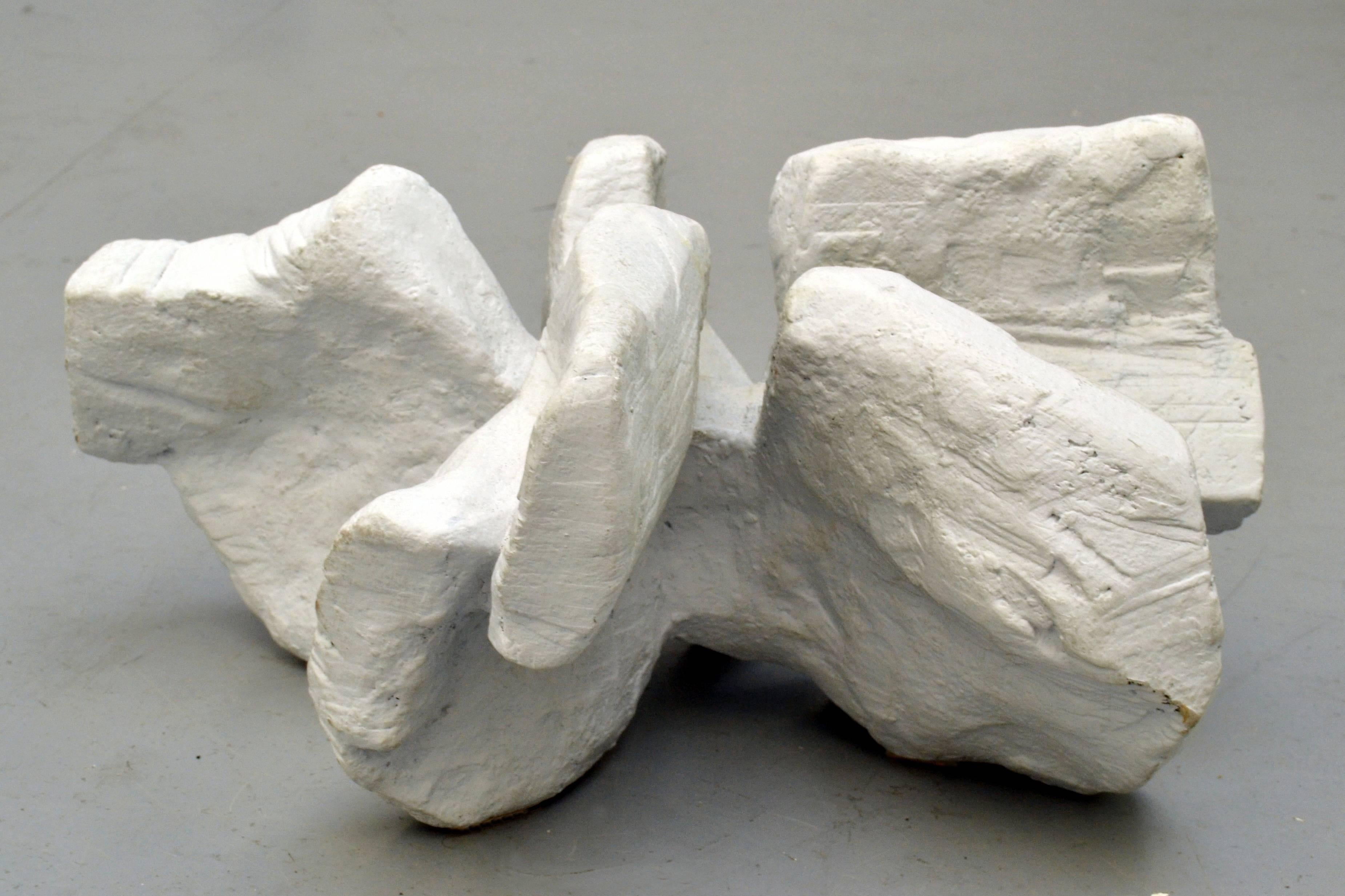 This hand formed ceramic sculpture looks like coral or chalk cliffs on the British coast line. 
There are more sculptures in this series available as you can see in image 6&7.
Bryan Blow 1931-2009 was born and trained as an artist in London. He