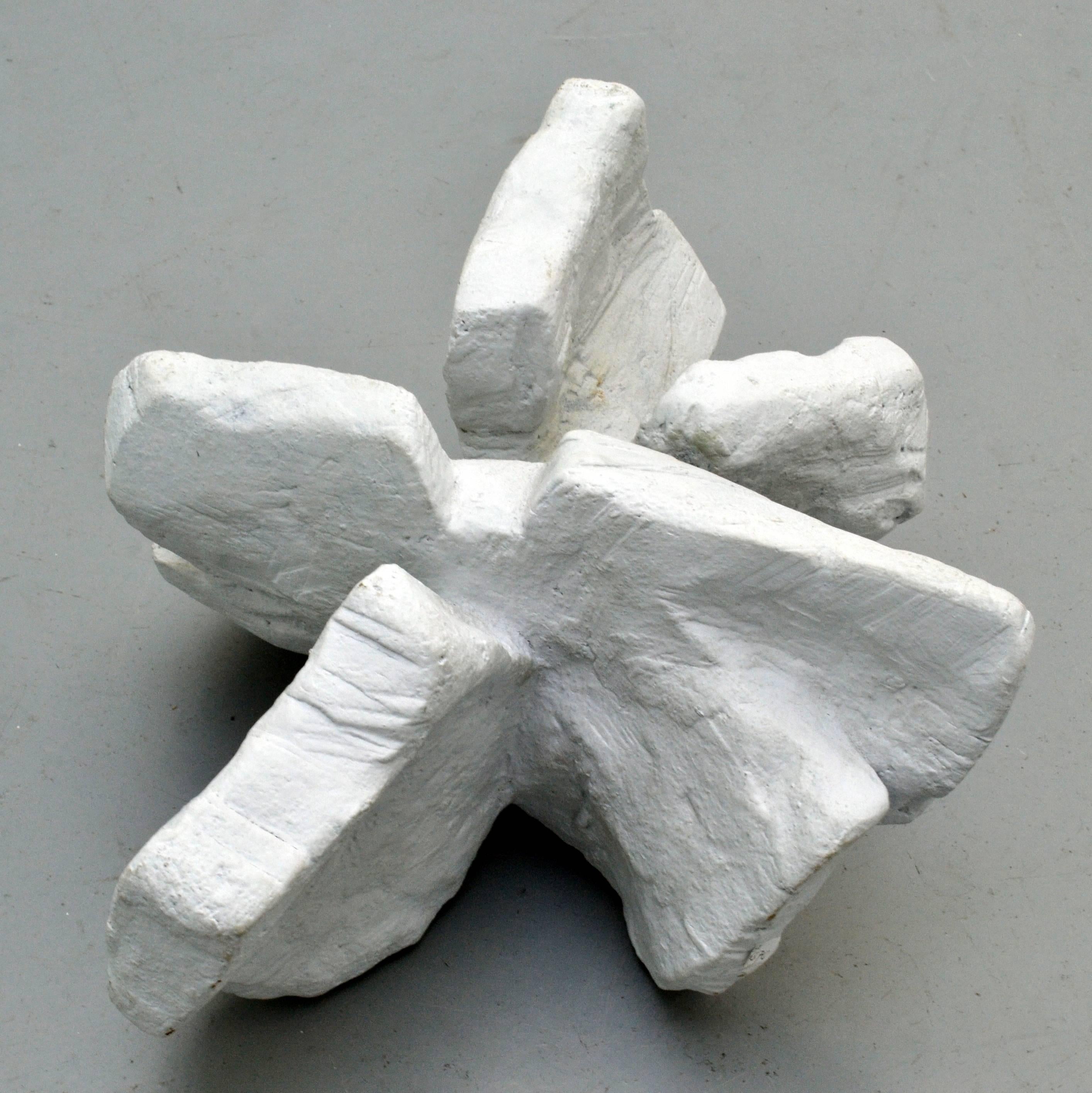 British Chalk White Abstract Sculpture by Bryan Blow 2 For Sale